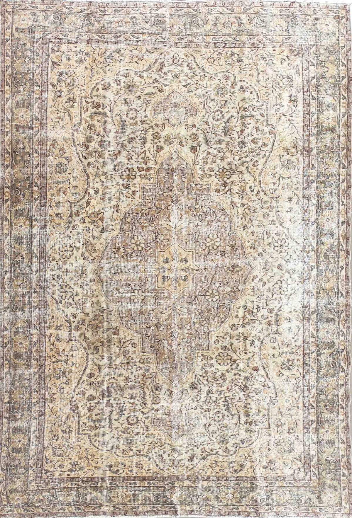 Alfombra persa vintage de lana, estilo envejecido y teñido - Consorcio Persa