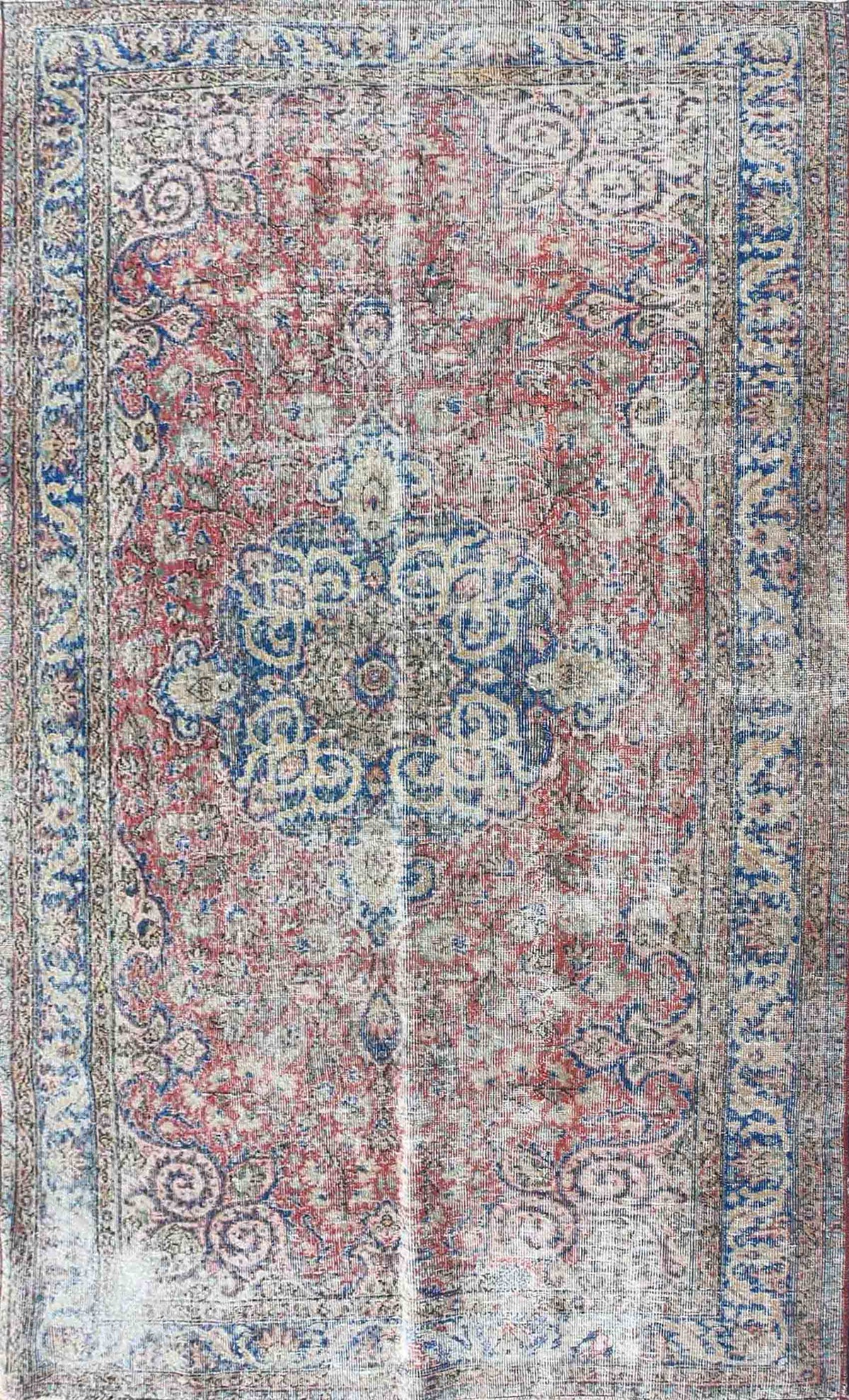 Alfombra persa vintage de lana hecha a mano, estilo envejecido - Consorcio Persa