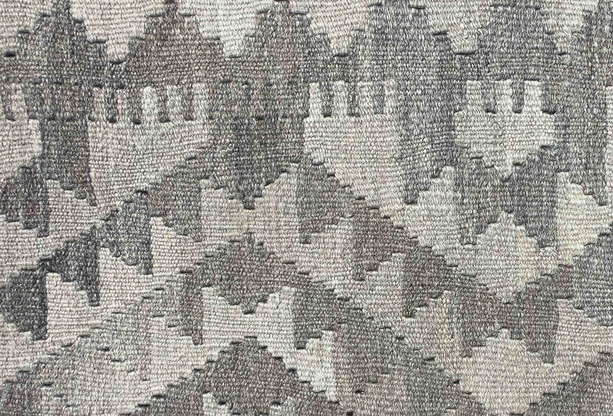 Textura de lana natural en alfombra Kelim hecha a mano