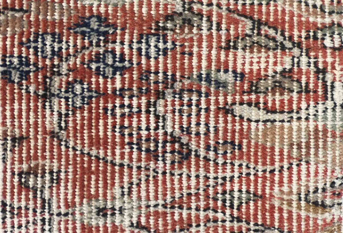 Alfombra decorativa de lana con aspecto envejecido para living