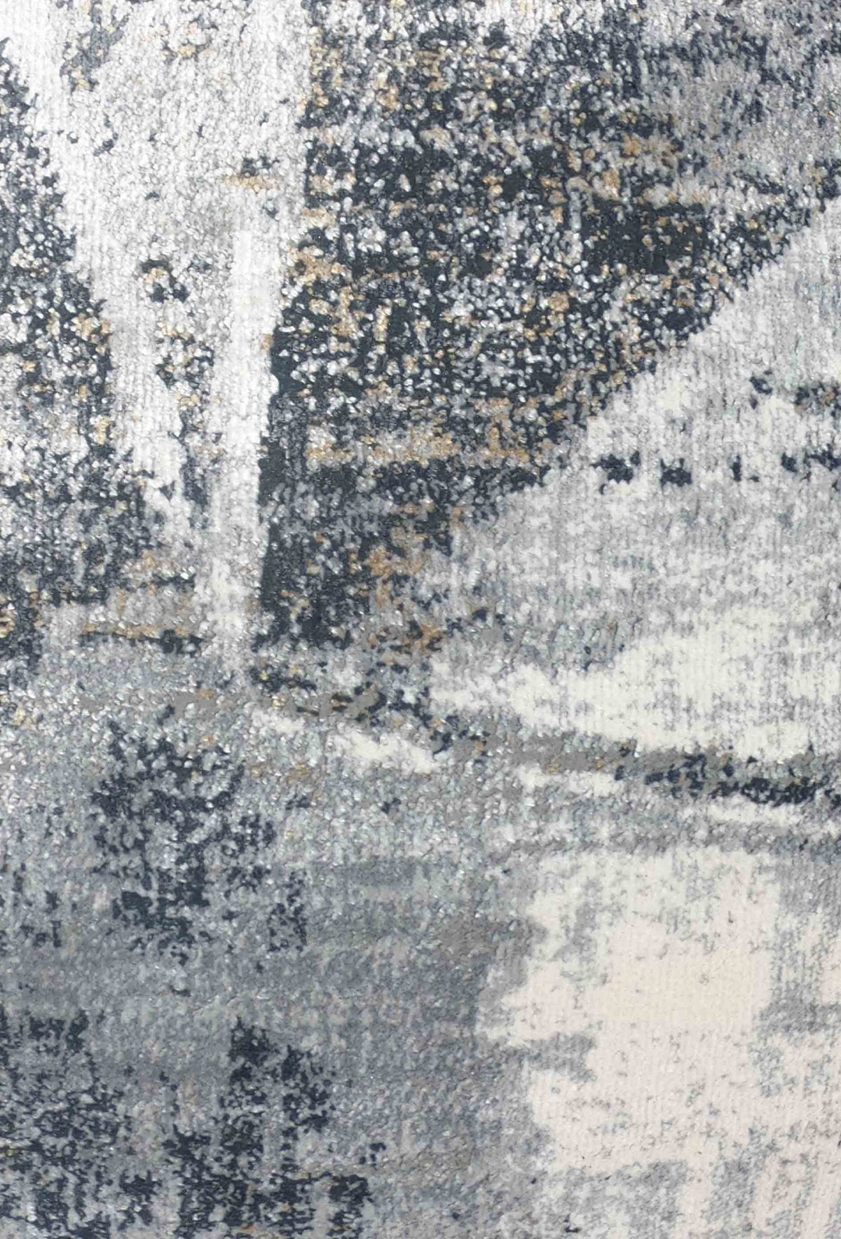 Detalle de diseño contemporáneo en alfombra turca de colores neutros