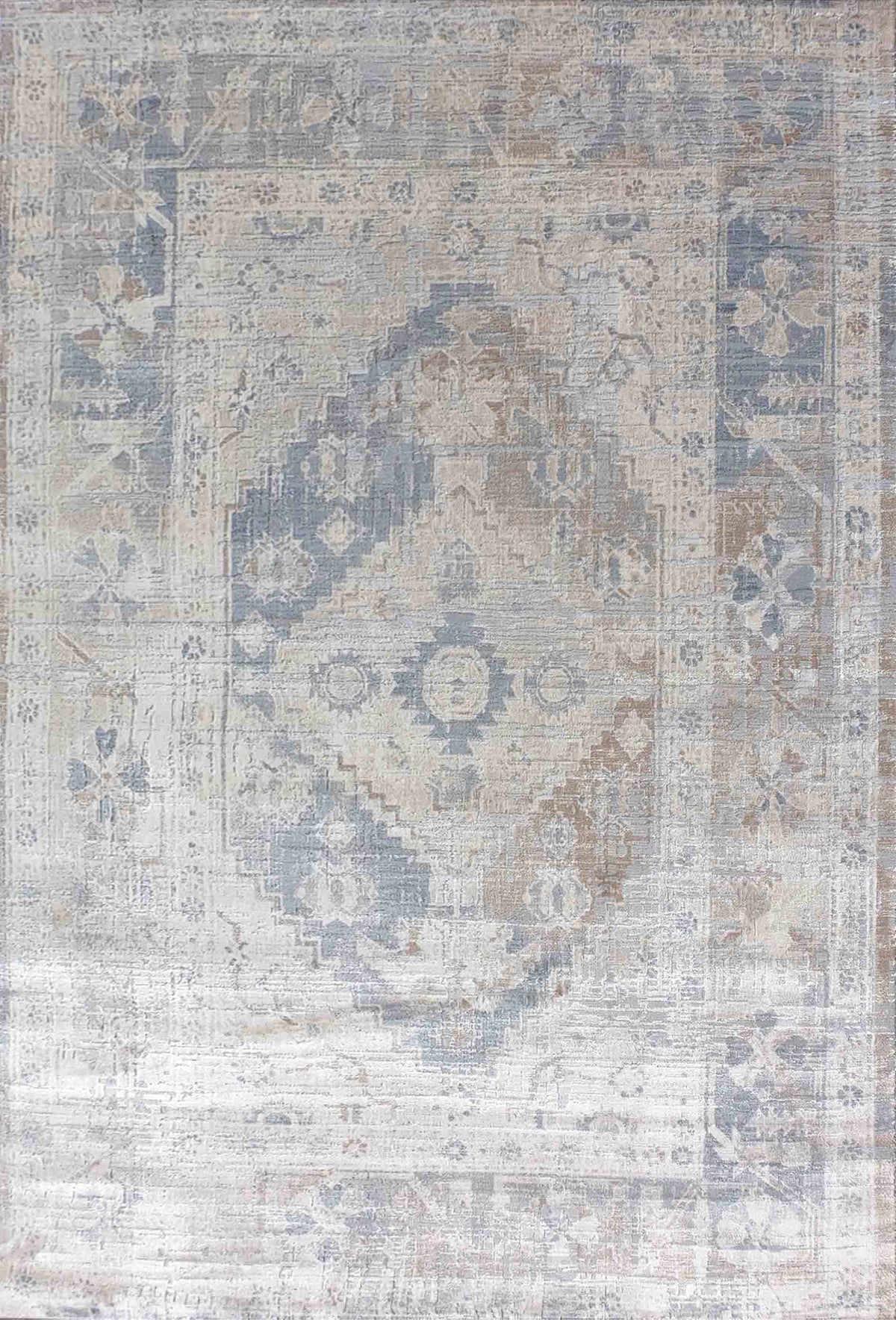 Alfombra turca contemporánea de lana con diseño neutro - Consorcio Persa