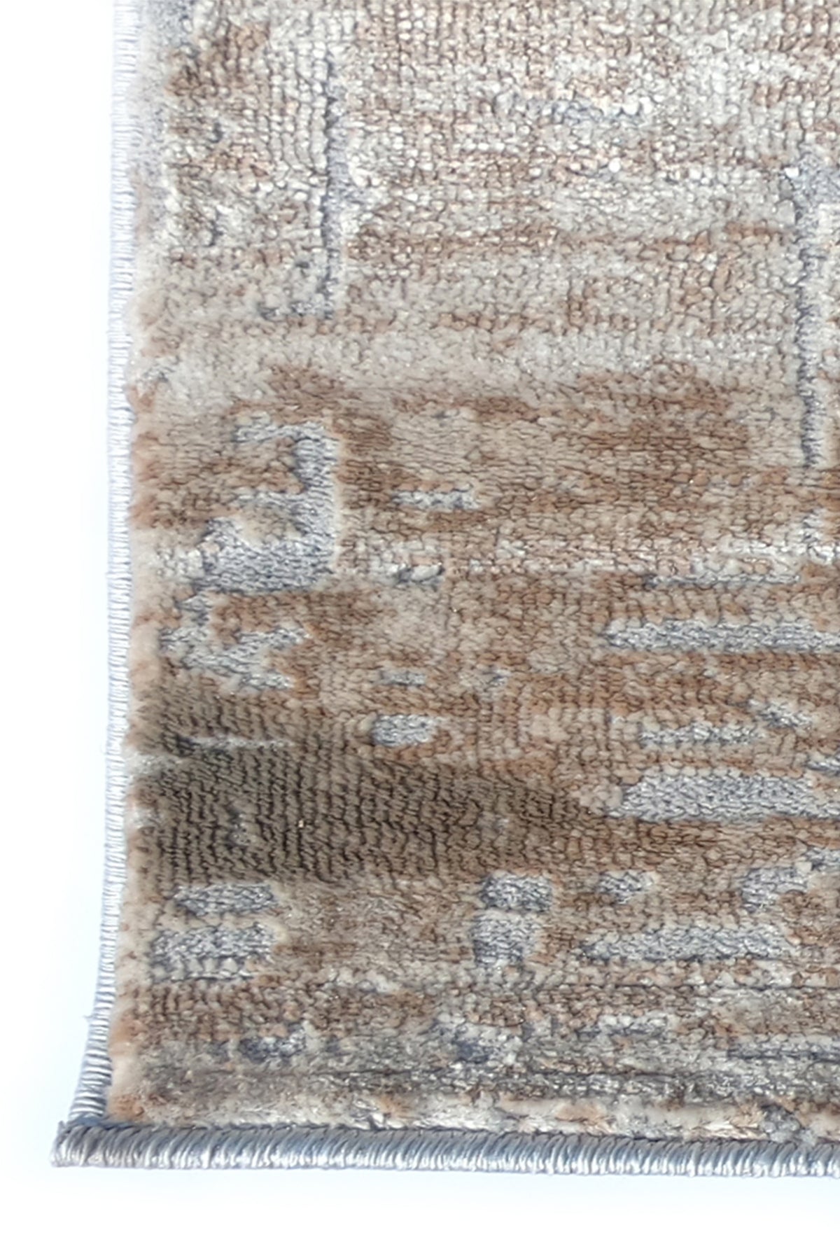 Textura de lana natural en alfombra turca premium