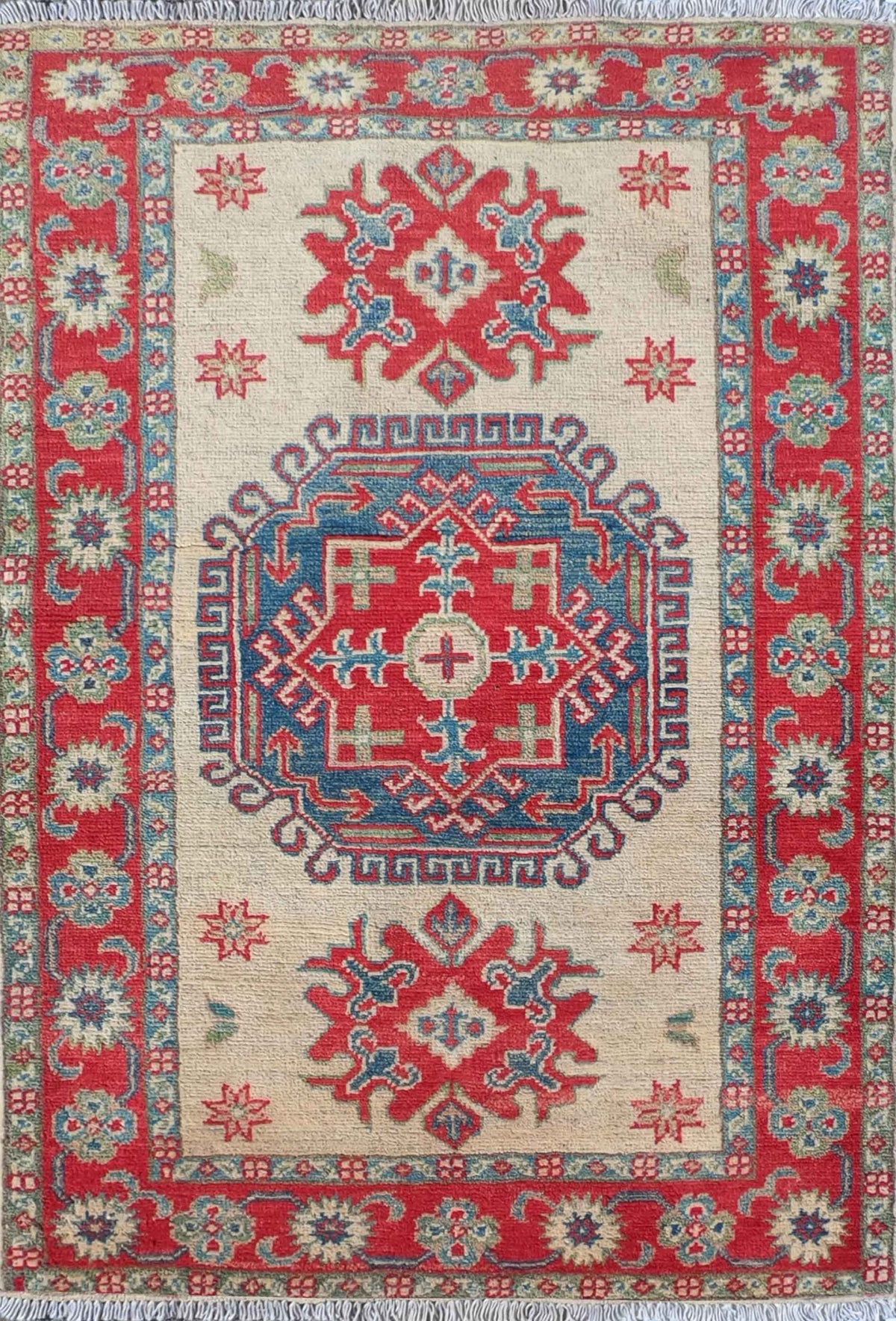 Alfombra Lana, Kazak 1.20 x 0.80 mts. 0090