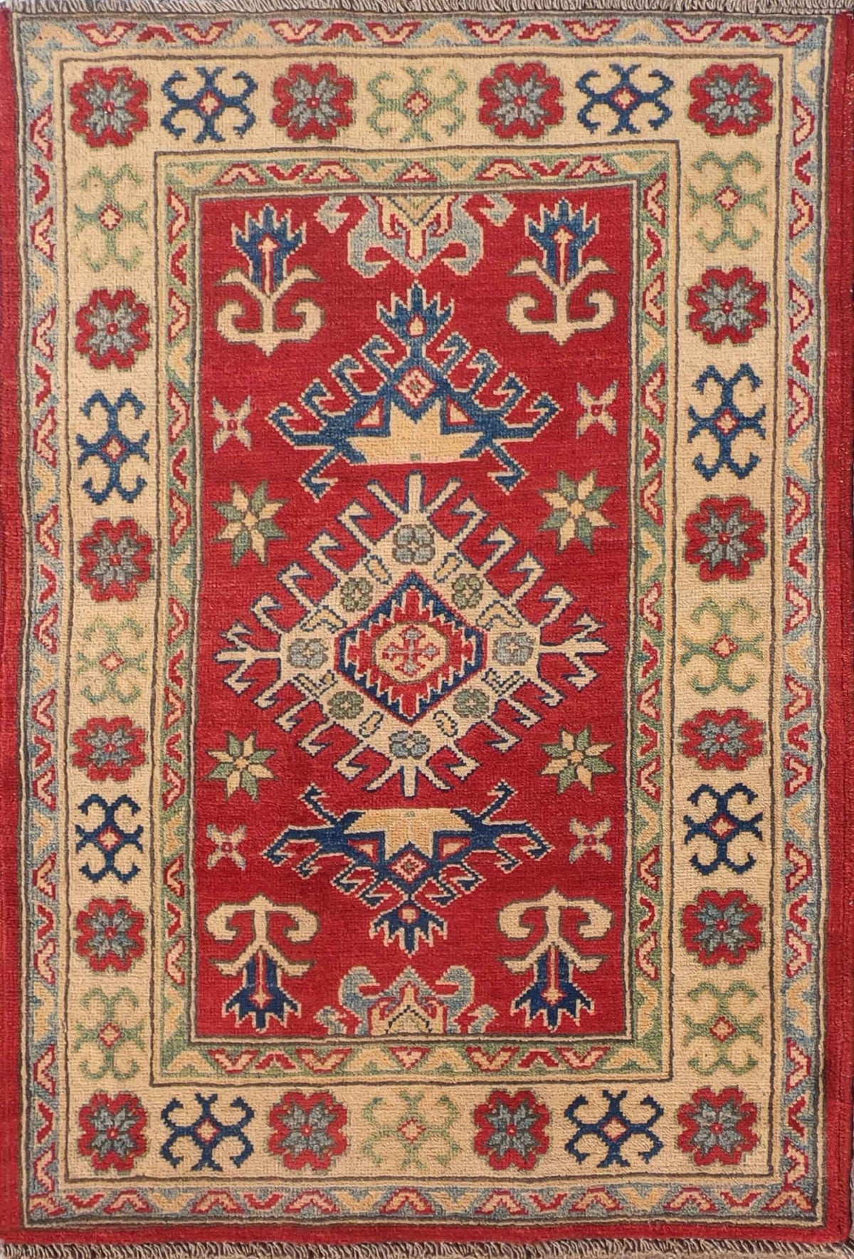 Alfombra Lana, Kazak 1.20 x 0.80 mts. 0094