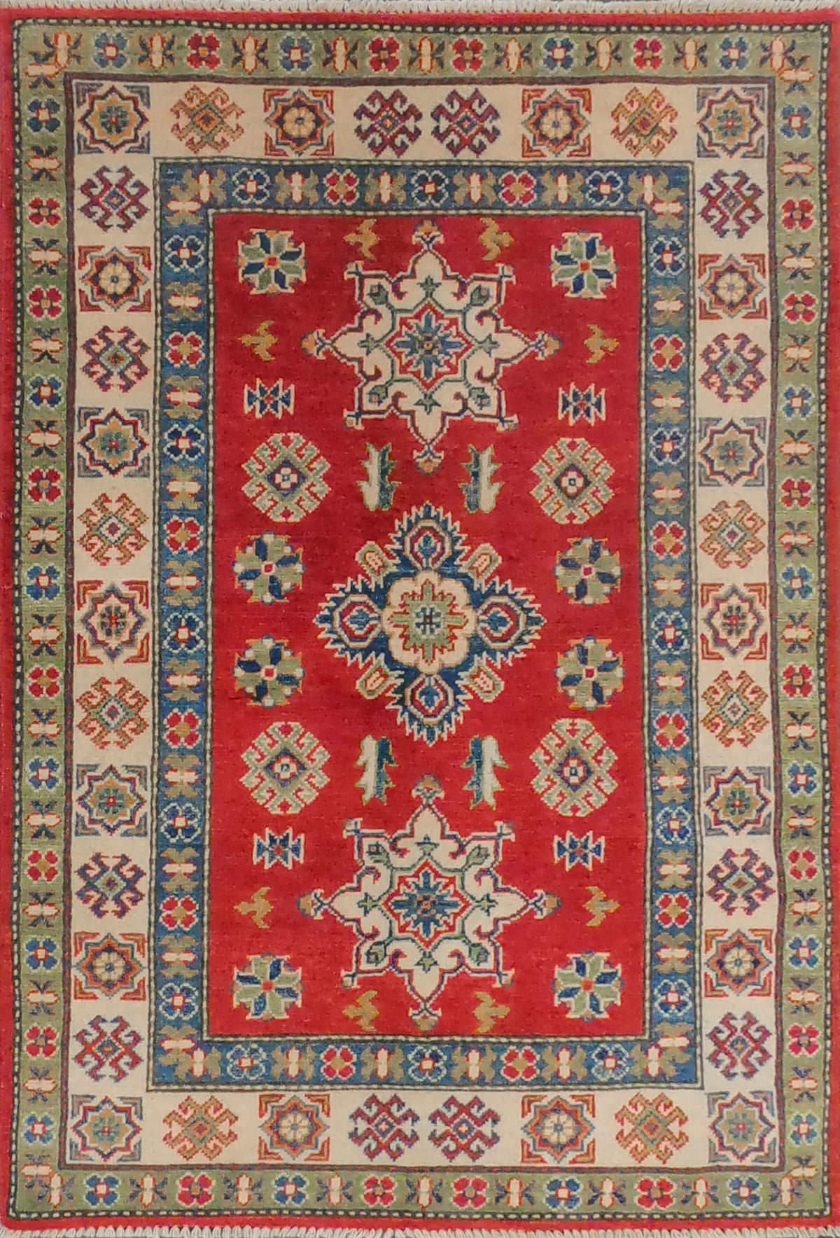 Alfombra Lana, Kazak 1.50 x 1.00 mts. 0045