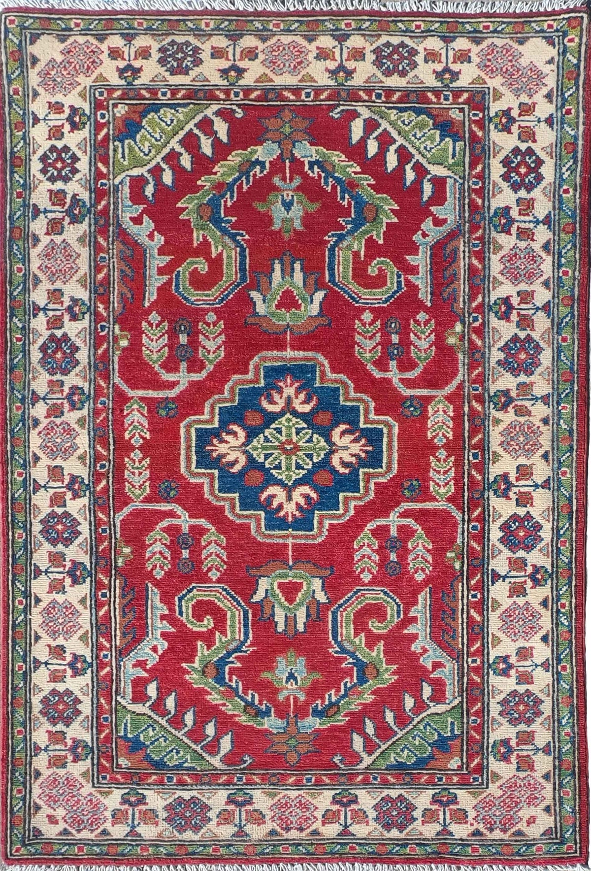 Alfombra Lana, Kazak 1.50 x 1.00 mts. 0073