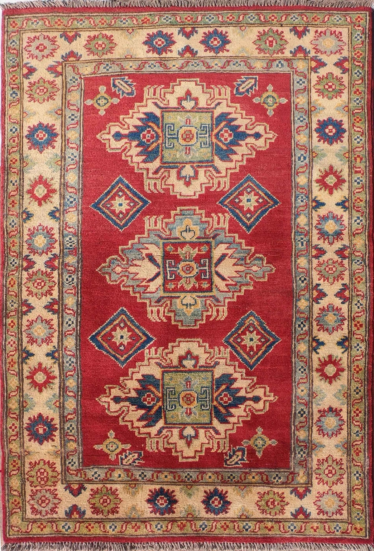Alfombra Lana, Kazak 1.50 x 1.00 mts. 0106