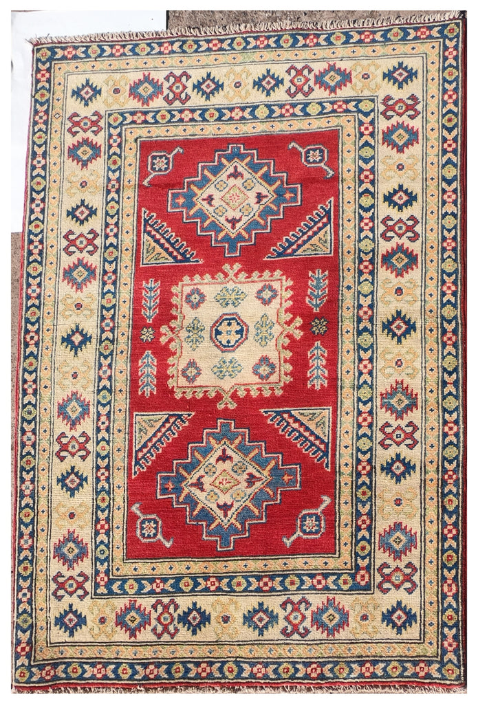 Alfombra Lana, Kazak 1.50 x 1.00 mts. 0112
