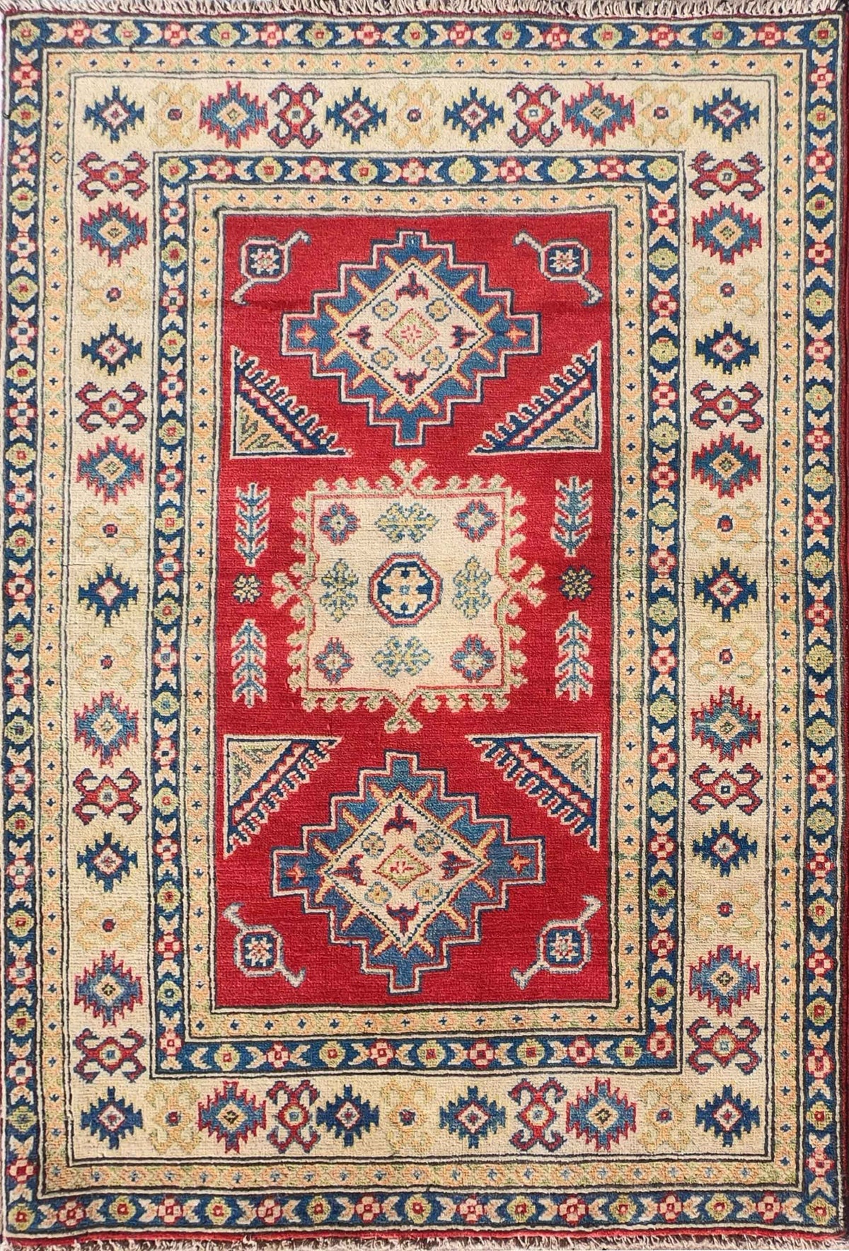 Alfombra Lana, Kazak 1.50 x 1.00 mts. 0112