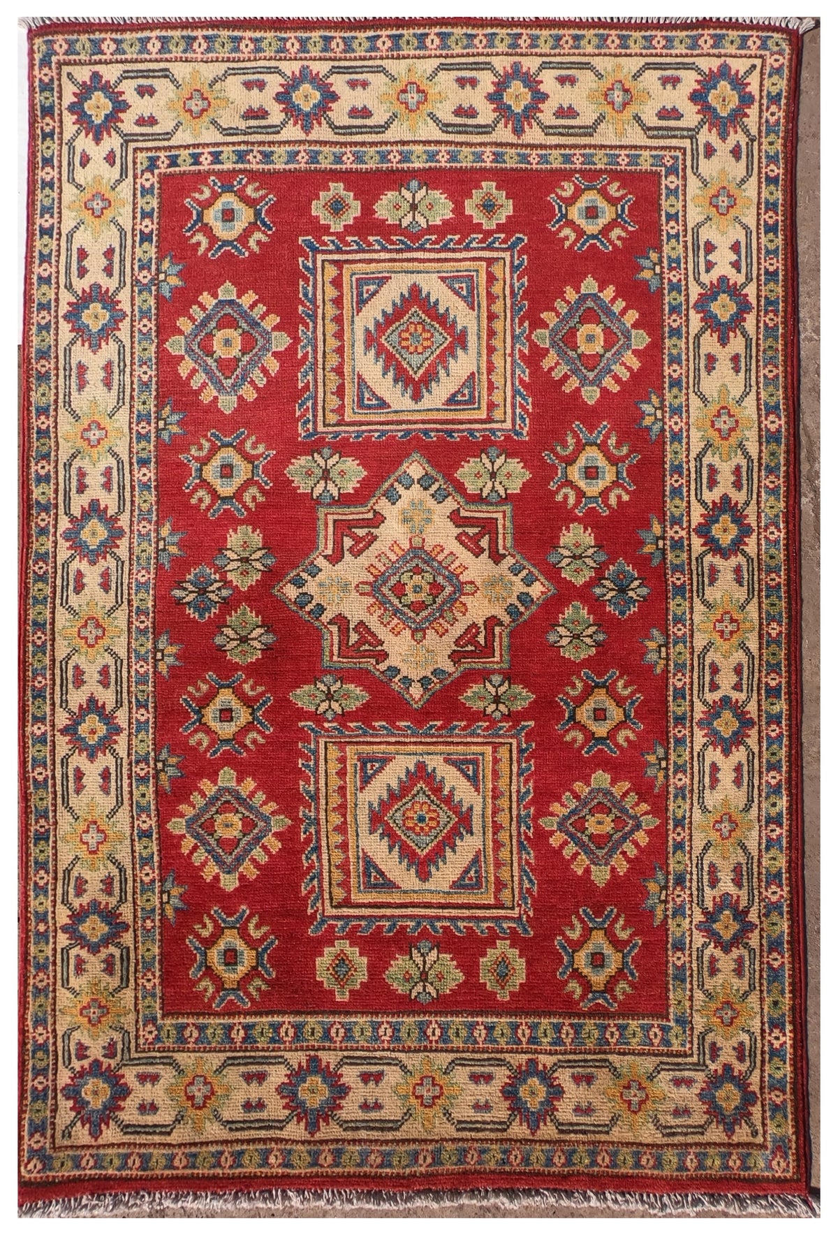 Alfombra Persa lana, Kazak 1.50 x 1.00 mts. 0113