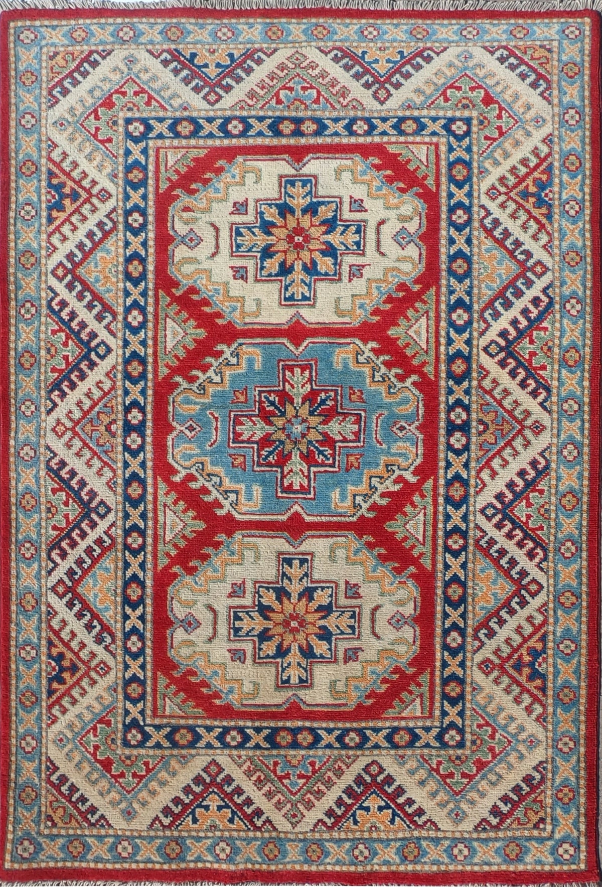 Alfombra Lana, Kazak 1.50 x 1.00 mts. 0006