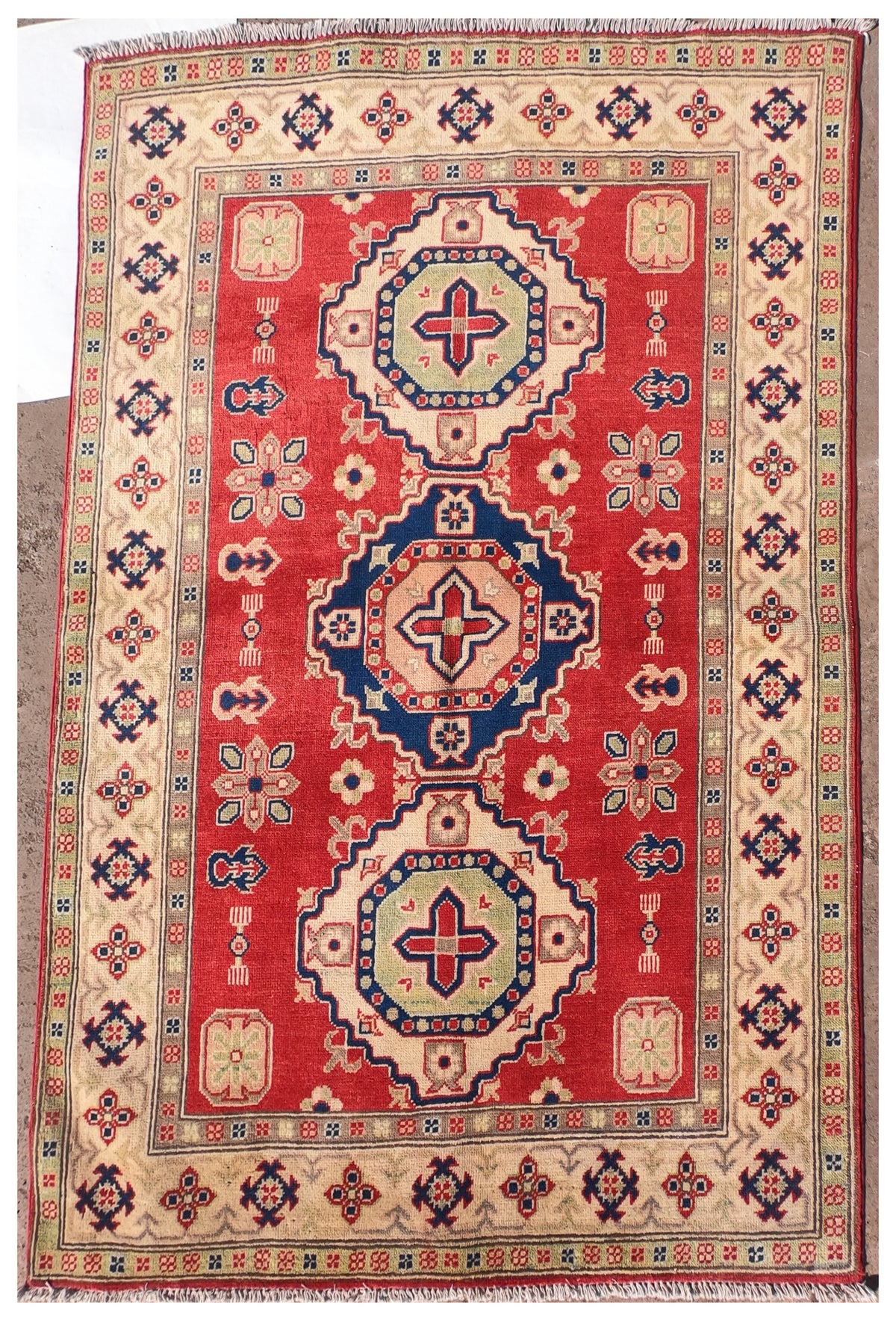Alfombra Persa lana, Kazak 1.60 x 1.20 mts. 0002