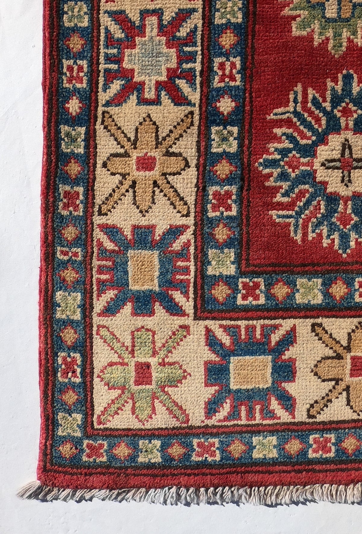 Alfombra persa lana Kazak estilo clásico para living