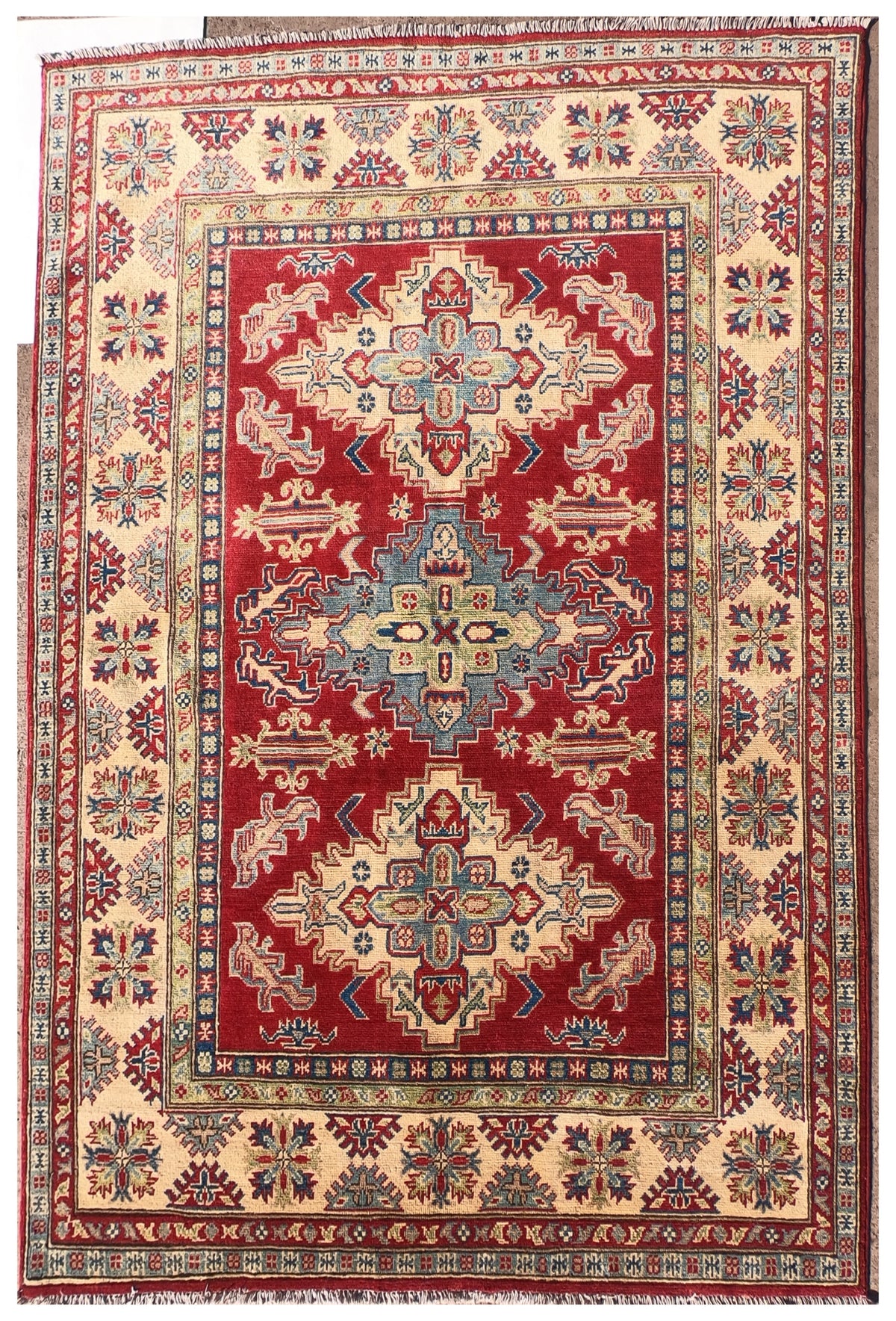 Alfombra Persa lana, Kazak 1.90 x 1.50 mts. 0014