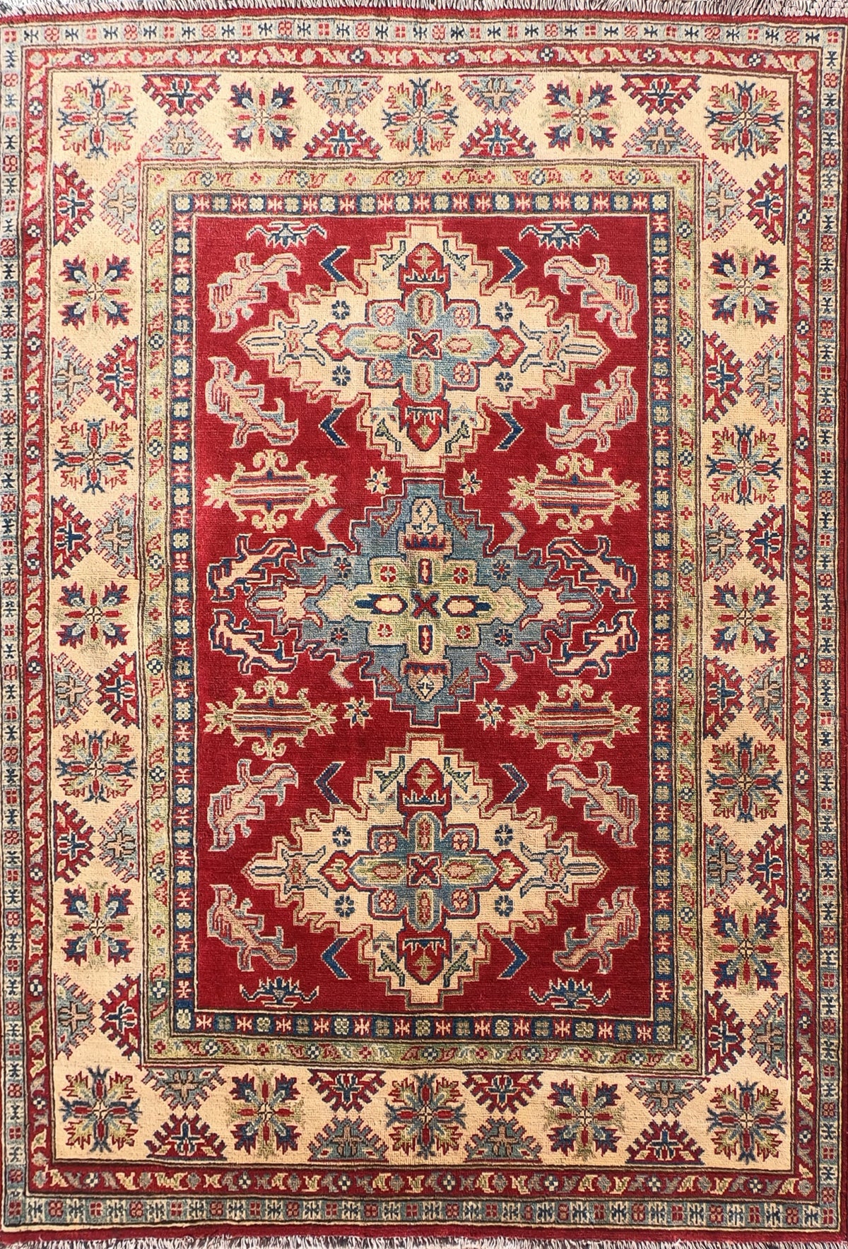 Alfombra Lana, Kazak 1.90 x 1.50 mts. 0014