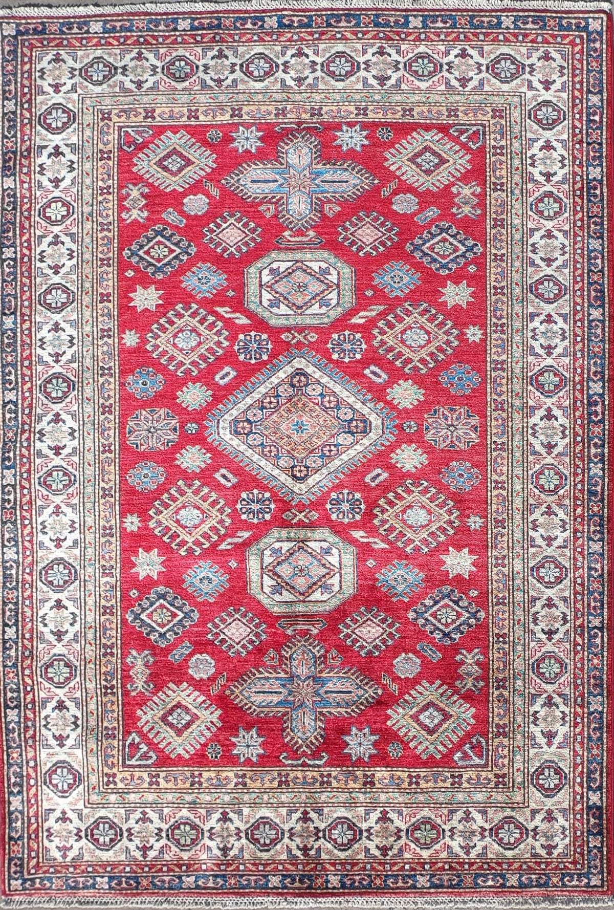 Alfombra Lana, Kazak Ghazni 1.80 x 1.20 mts. 0001