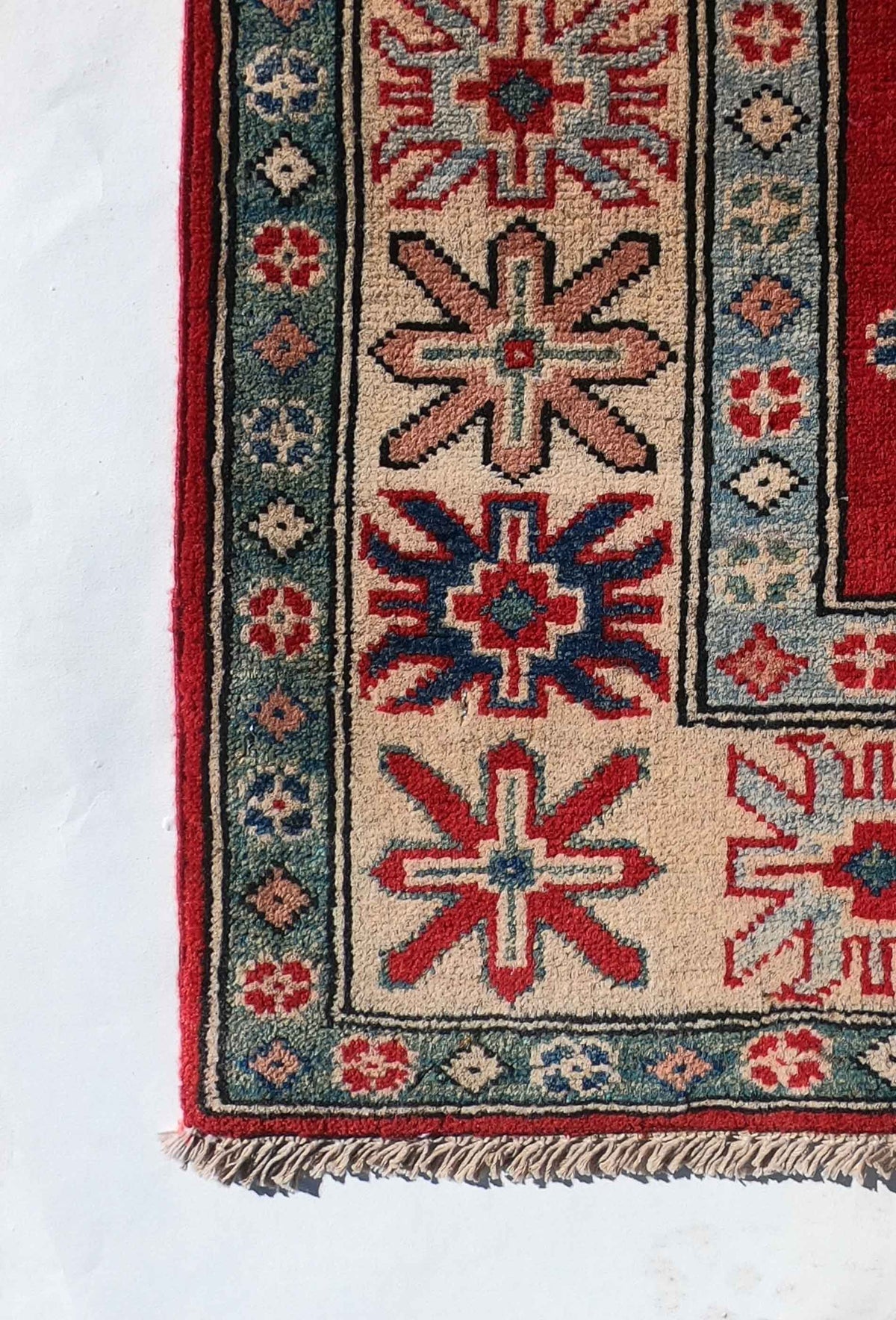 Alfombra Lana, Kazak 1.90 x 1.60 mts. 0002