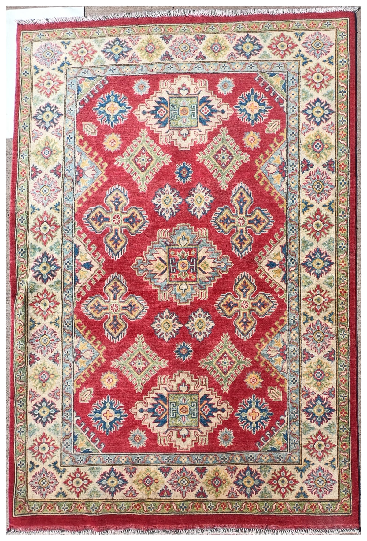 Alfombra Lana, Kazak 1.80 x 1.20 mts. 0035