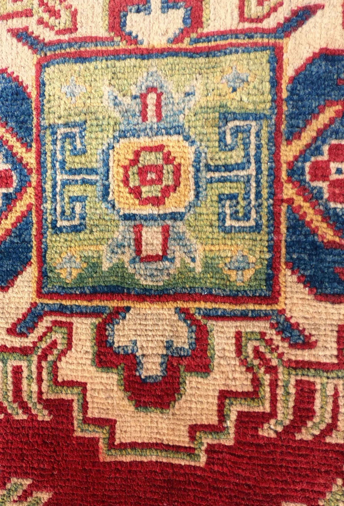 Alfombra de lana Kazak anudada a mano, estilo persa