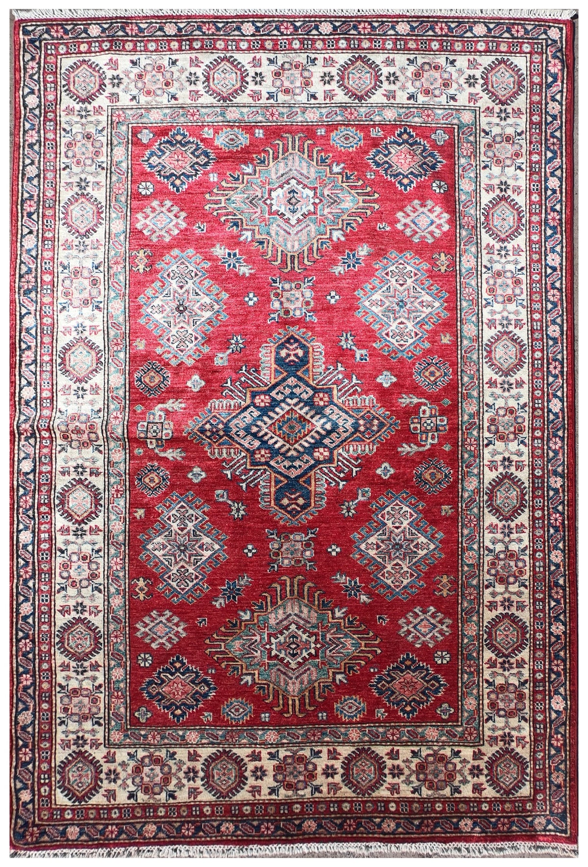 Alfombra Lana, Kazak Ghazni 1.80 x 1.20 mts. 0013