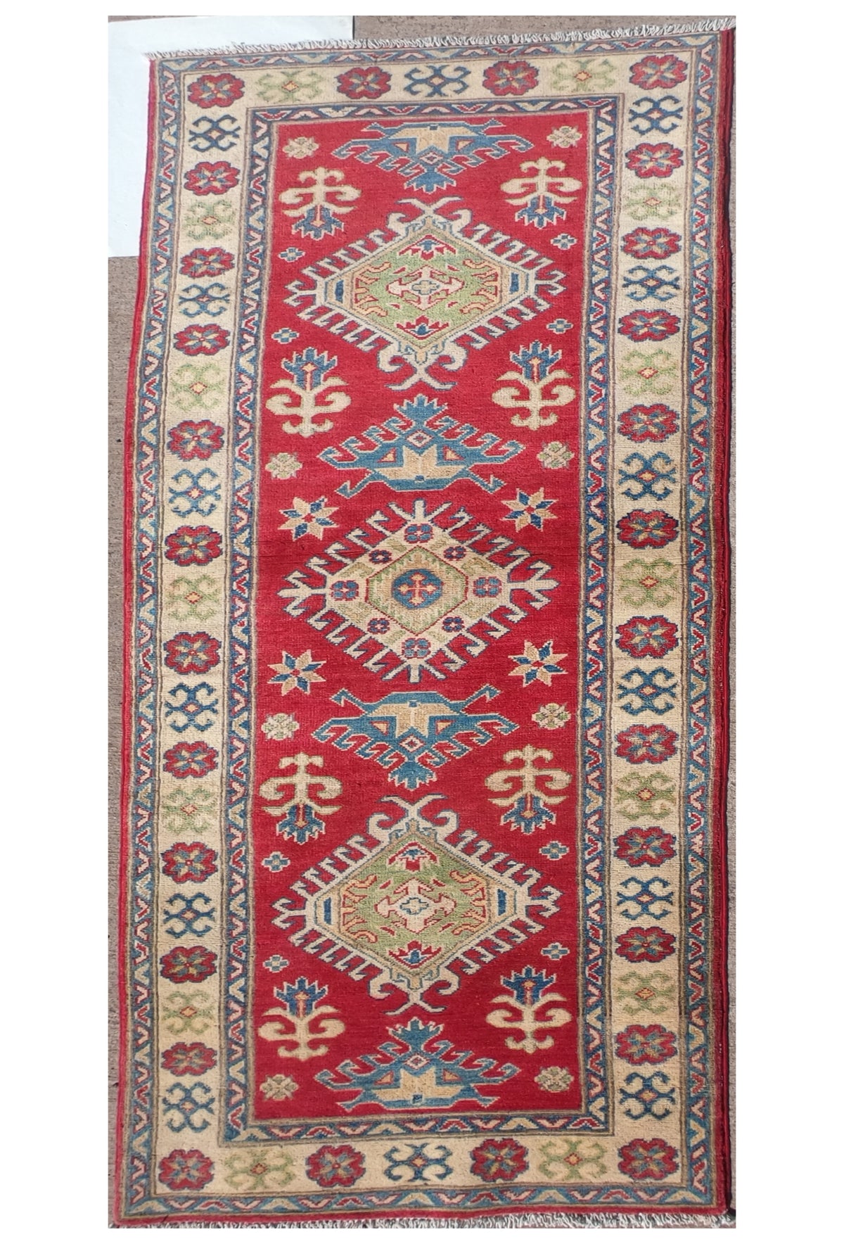 Alfombra Persa lana, Kazak 2.40 x 0.80 mts. 0001
