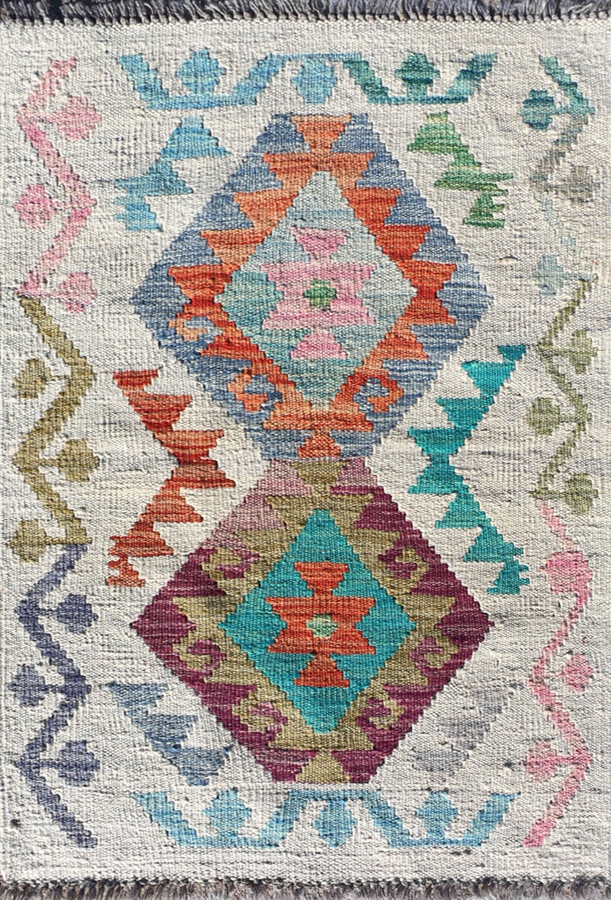 Alfombra lana, Kelim Kashkuli 0.90 x 0.60 mts. 592