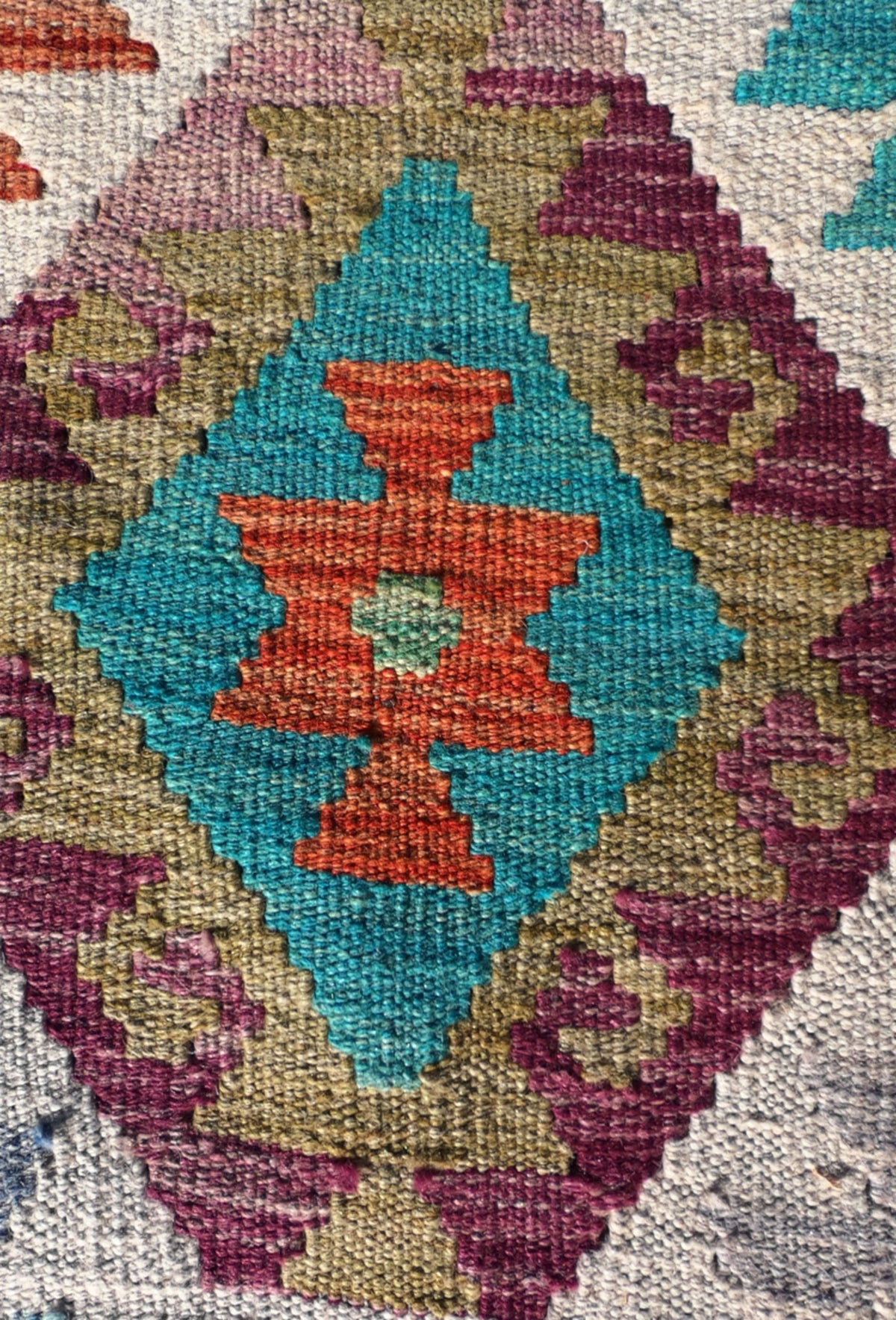 Alfombra lana, Kelim Kashkuli 0.90 x 0.60 mts. 592