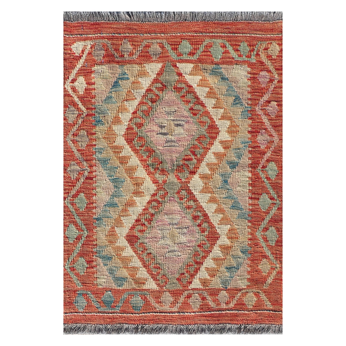 Alfombra lana, Kelim Kashkuli 0.90 x 0.70 mts. 012