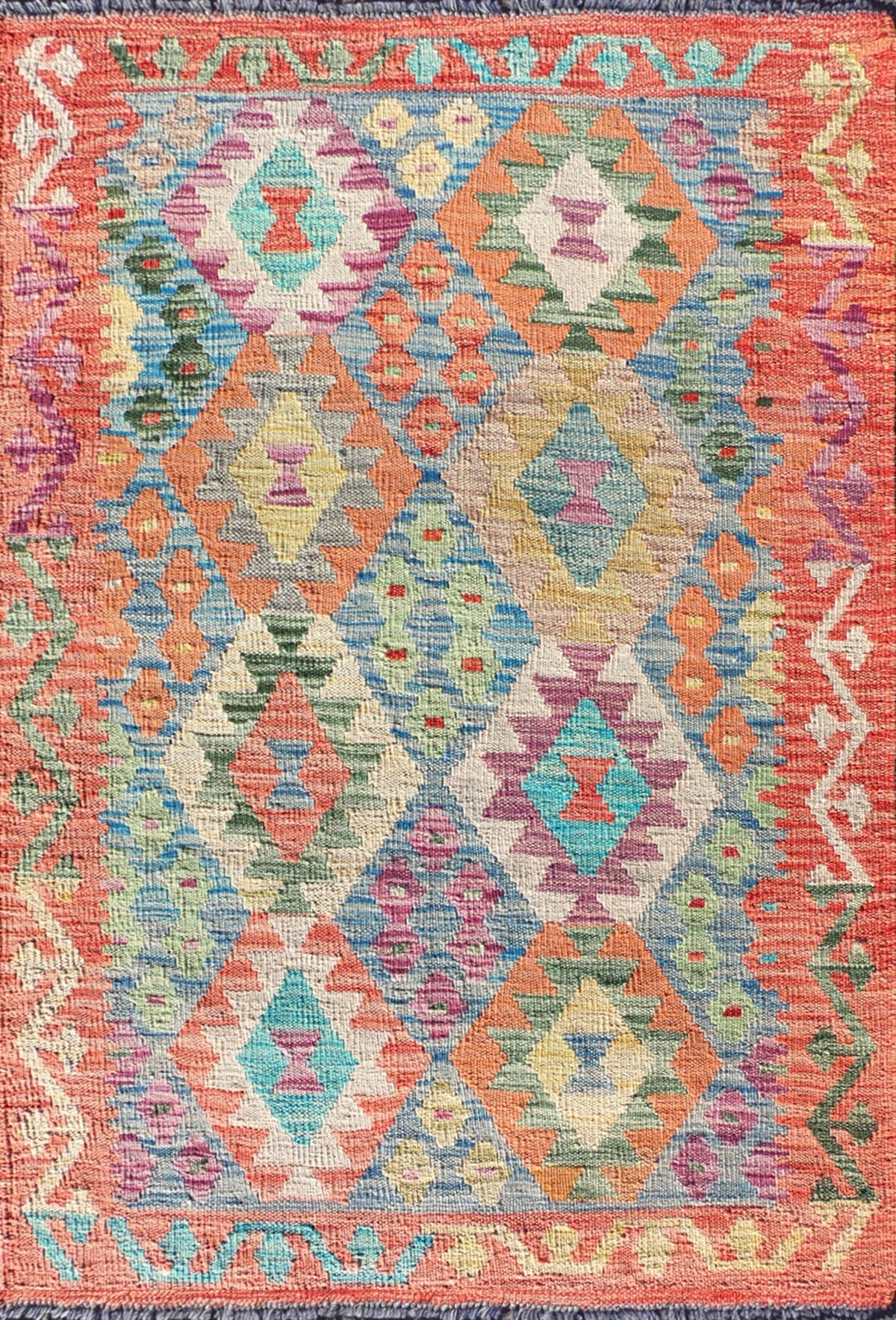 Alfombra lana, Kelim Kashkuli 1.20 x 0.80 mts. 247