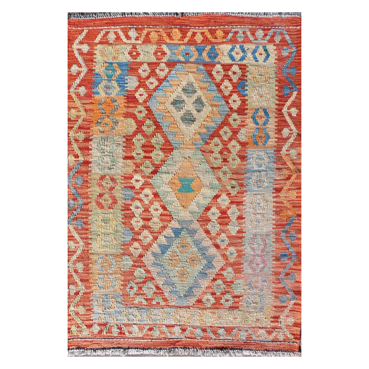 Alfombra lana, Kelim Kashkuli 1.20 x 0.90 mts. 054