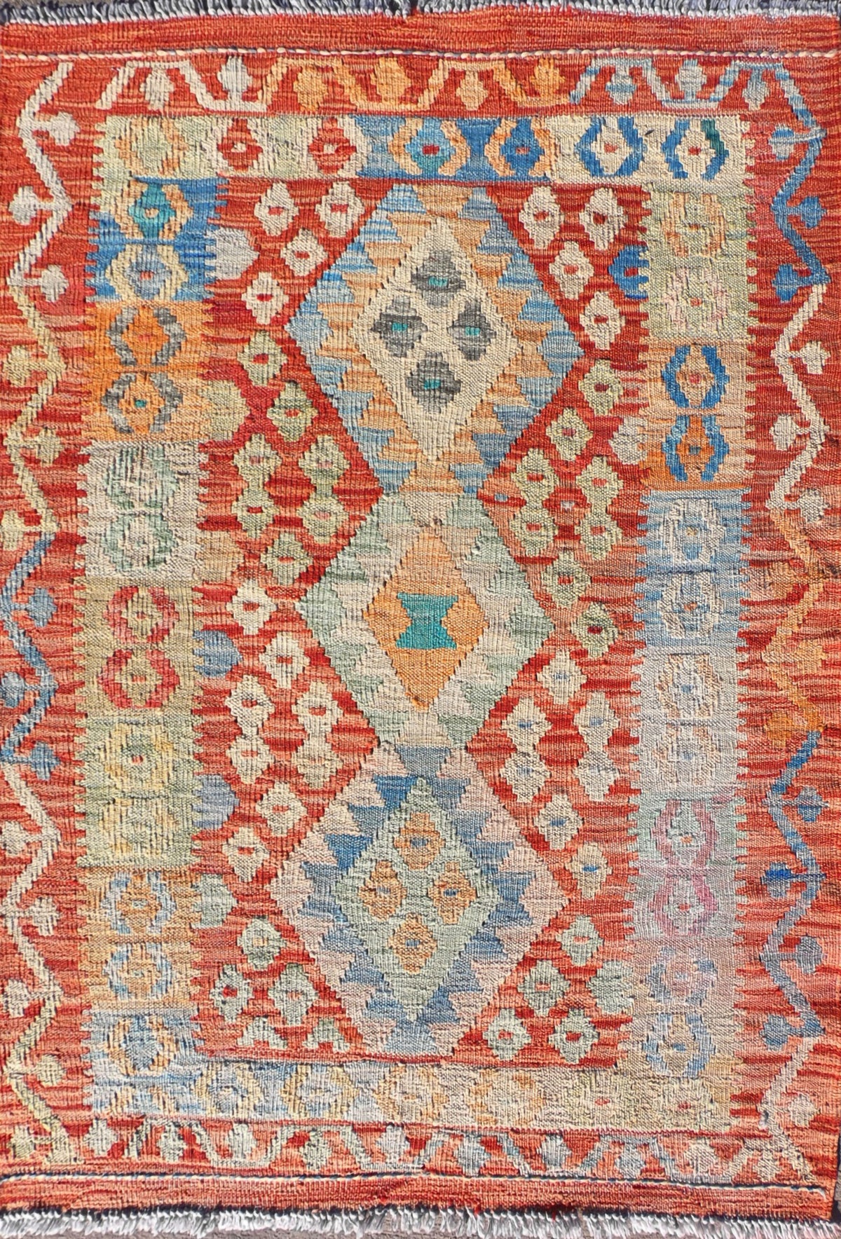 Alfombra lana, Kelim Kashkuli 1.20 x 0.90 mts. 054