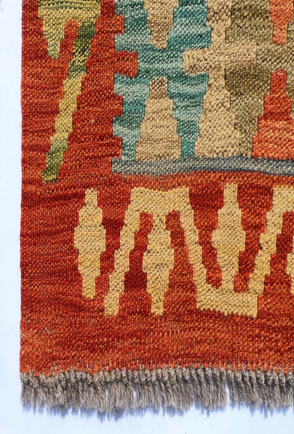 Textura natural de la lana en alfombra importada hecha a mano