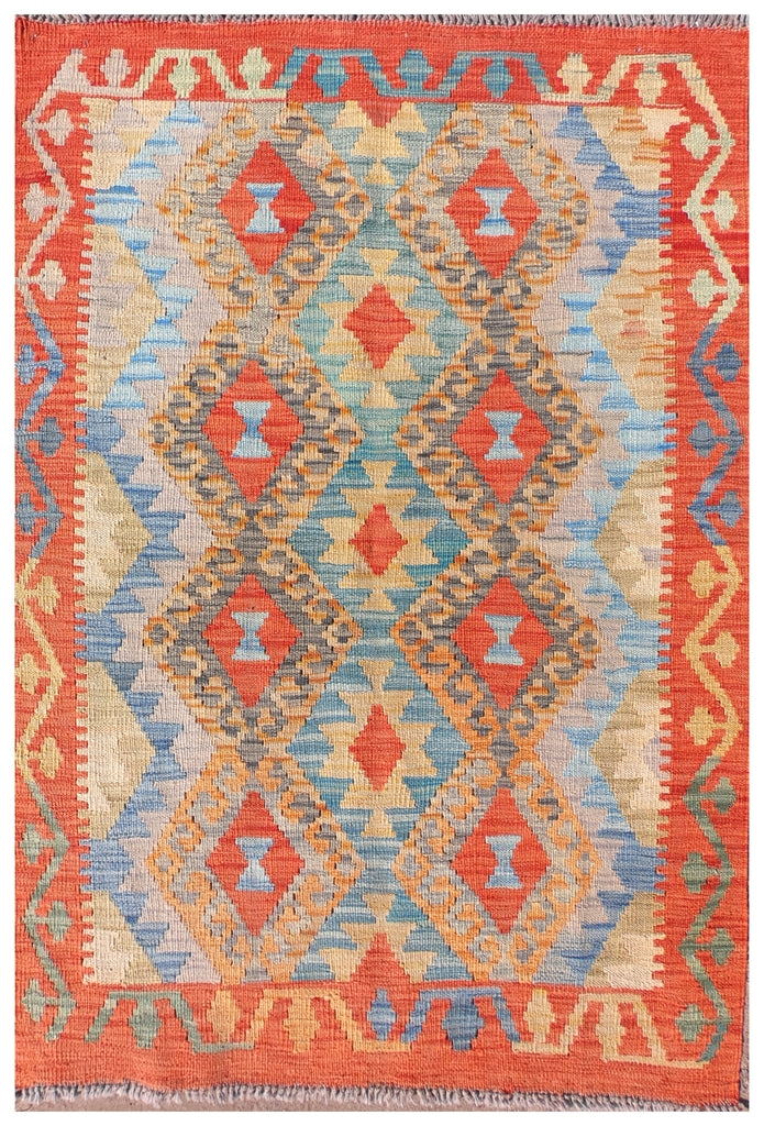 Alfombra Lana, Kelim Kashkuli 1.50 x 1.00 mts. 0357