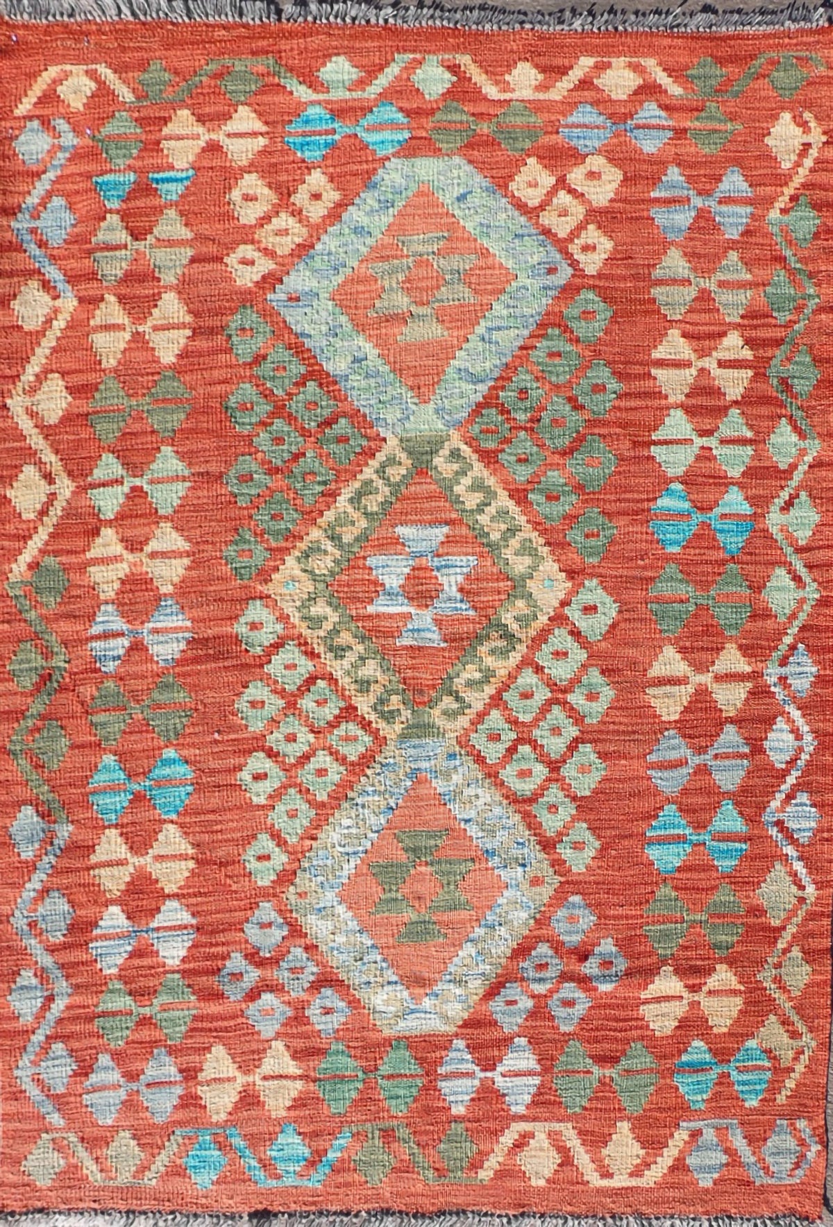 Alfombra lana, Kelim Kashkuli 1.50 x 1.00 mts. 368