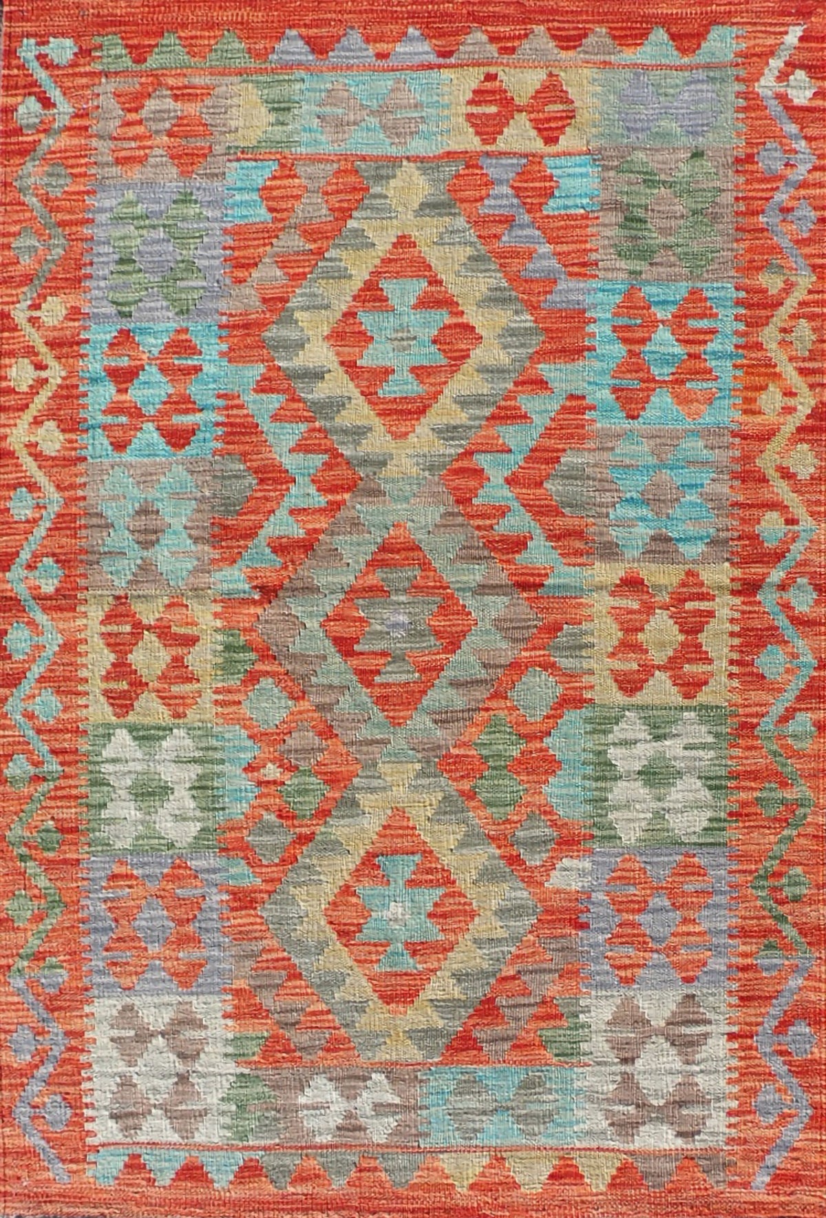 Alfombra lana, Kelim Kashkuli 1.50 x 1.00 mts. 373