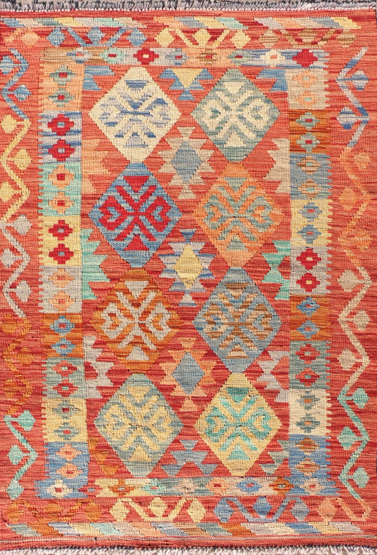 Alfombra lana, Kelim Kashkuli 1.60 x 1.00 mts. 075