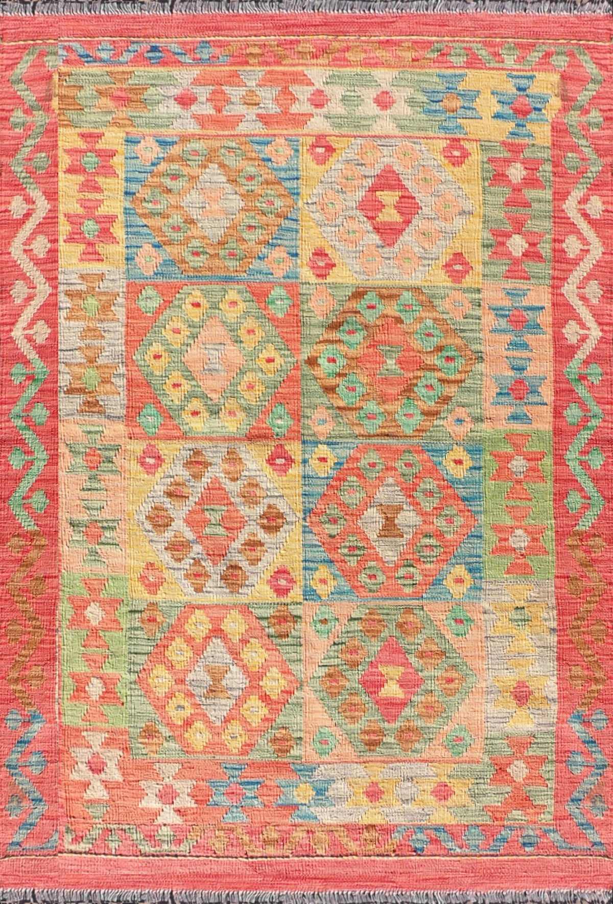 Alfombra lana, Kelim Kashkuli 1.60 x 1.10 mts. 017
