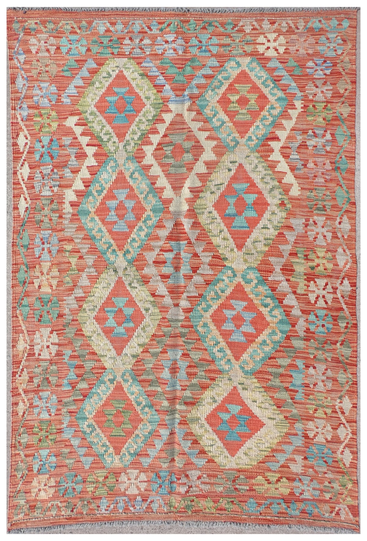 Alfombra Lana, Kelim Kashkuli 1.50 x 1.00 mts. 0038
