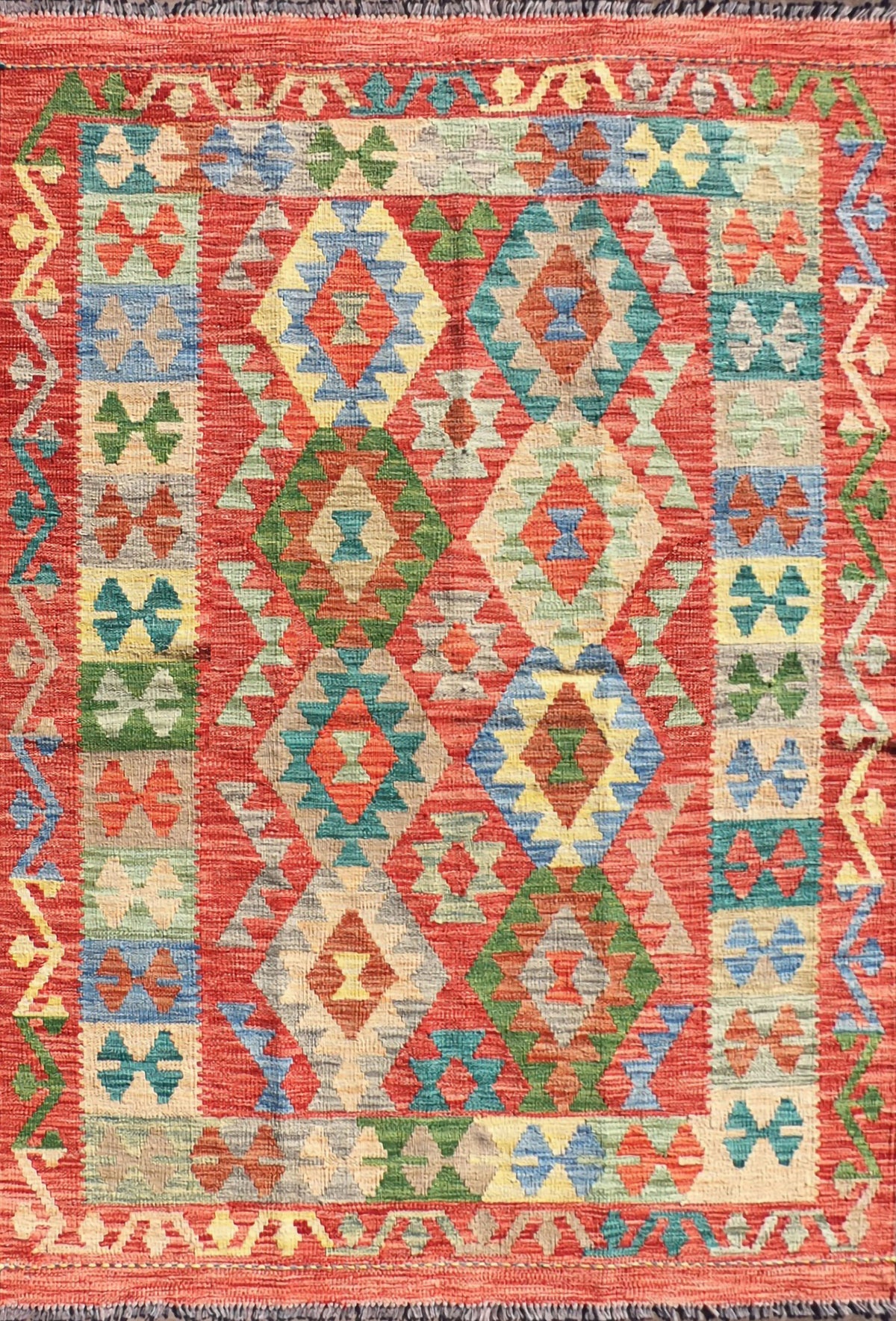 Alfombra lana, Kelim Kashkuli 1.70 x 1.20 mts. 043
