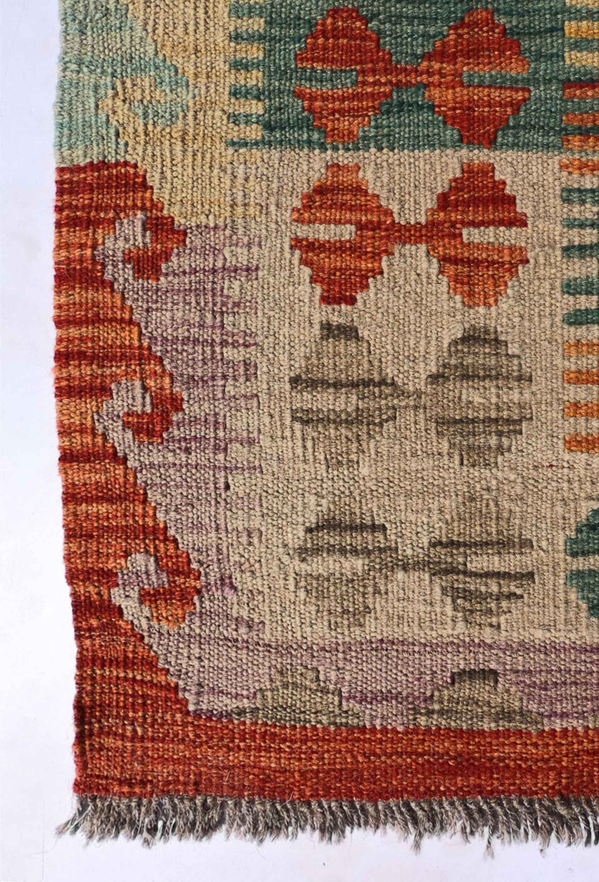 Alfombra Kelim Kashkuli con tintes naturales