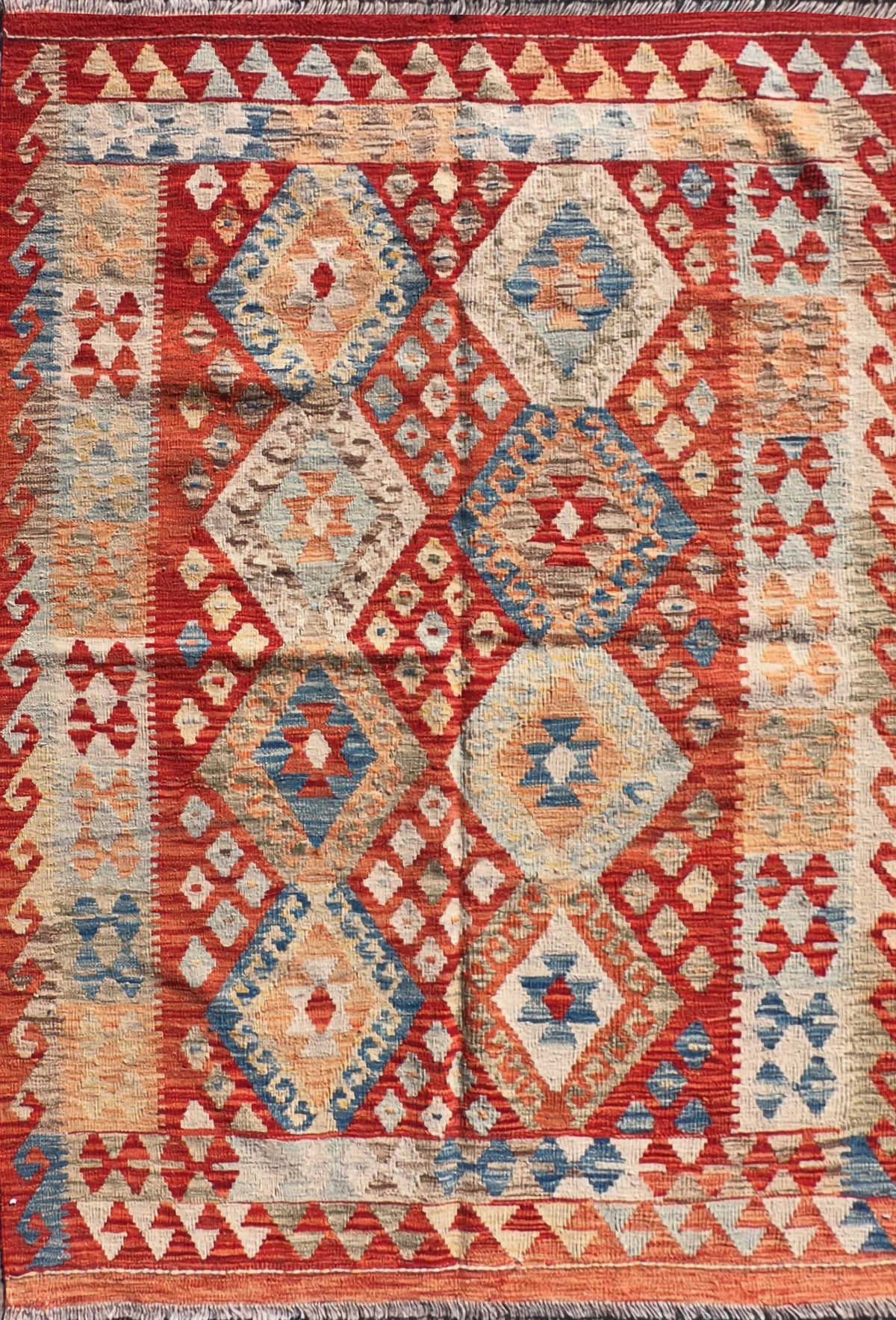 Alfombra lana, Kelim Kashkuli 1.70 x 1.20 mts. 050
