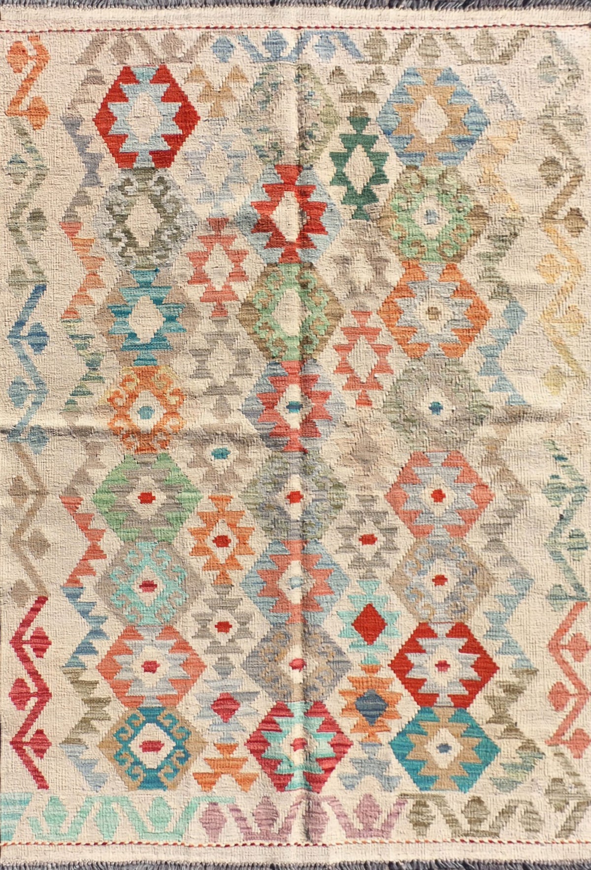 Alfombra lana, Kelim Kashkuli 1.70 x 1.20 mts. 053