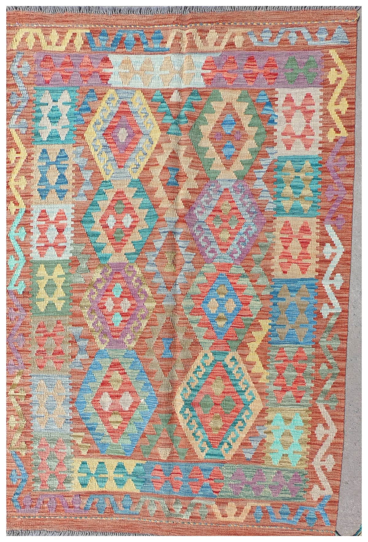 Alfombra Lana, Kelim Kashkuli 1.50 x 1.00 mts. 0056