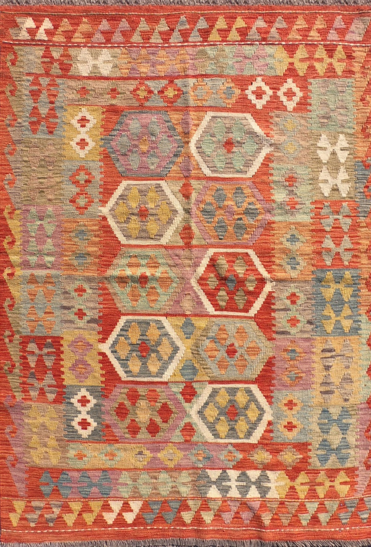 Alfombra lana, Kelim Kashkuli 1.80 x 1.20 mts. 111