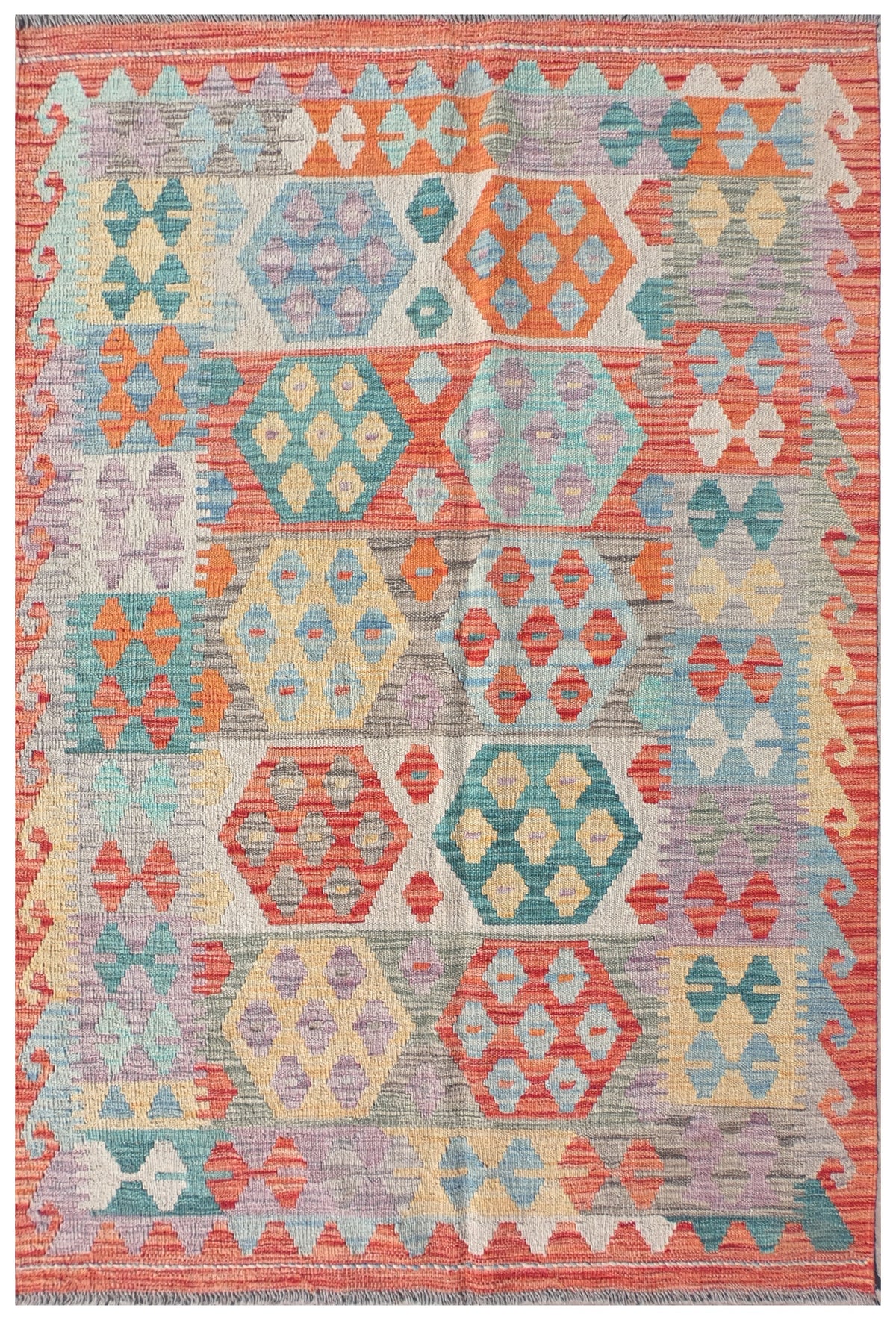 Alfombra Lana, Kelim Kashkuli 1.80 x 1.20 mts. 0112