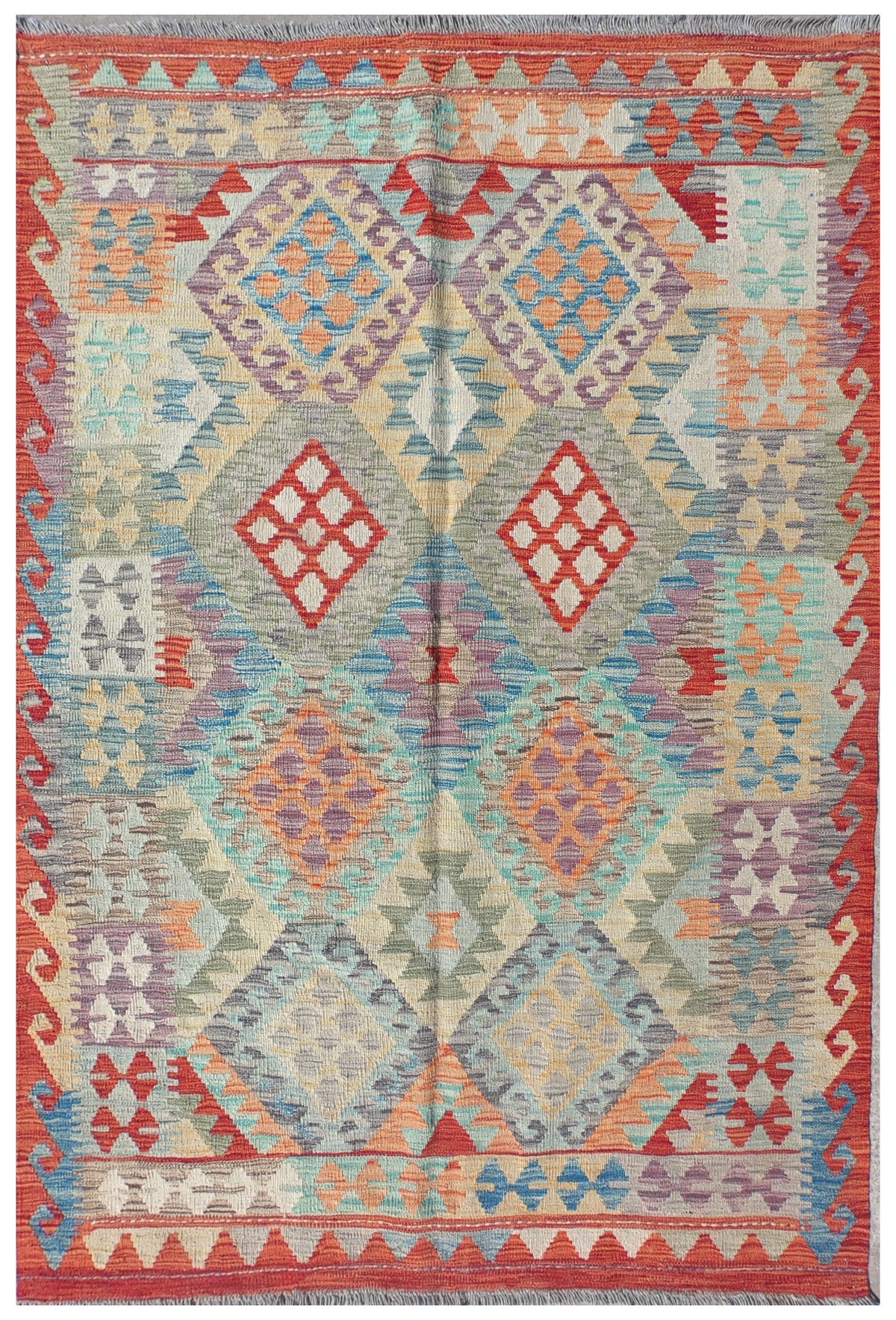 Alfombra Lana, Kelim Kashkuli 1.80 x 1.20 mts. 0143