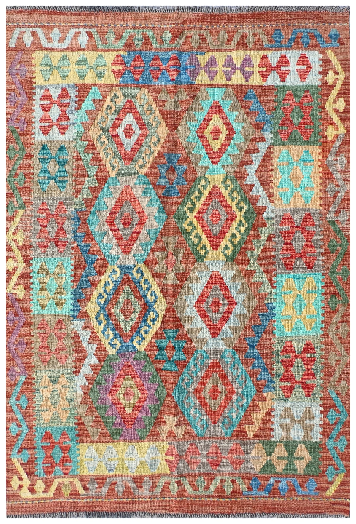 Alfombra Lana, Kelim Kashkuli 1.80 x 1.20 mts. 0150