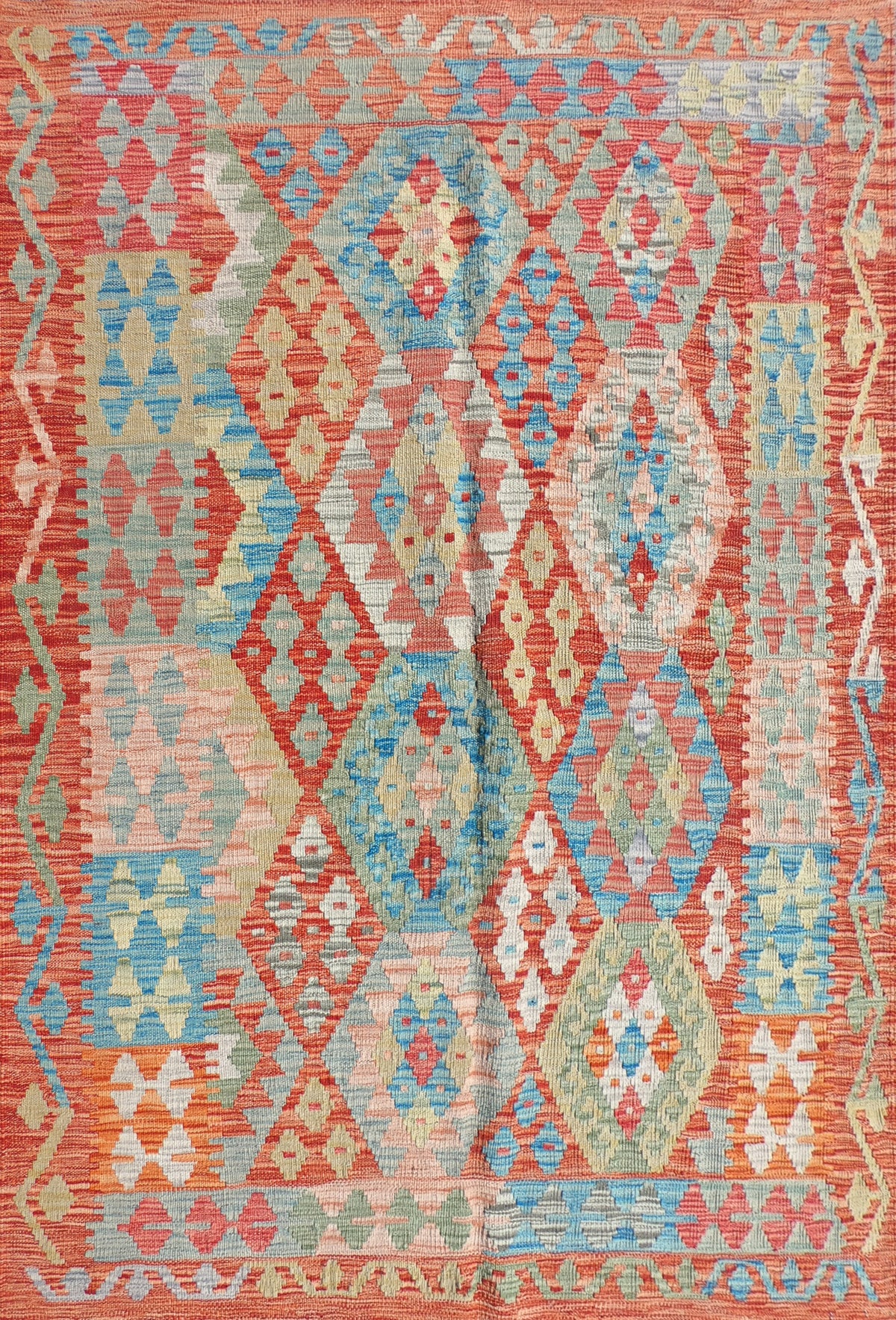 Alfombra Lana, Kelim Kashkuli 1.80 x 1.20 mts. 0151