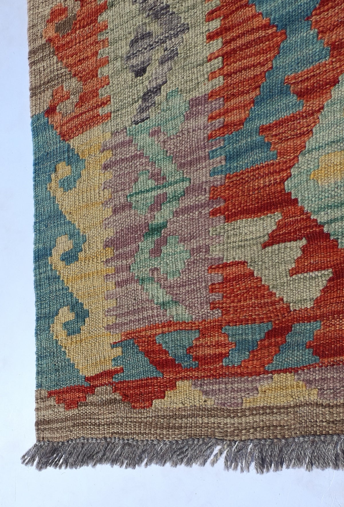 Alfombra Lana, Kelim Kashkuli 2.00 x 0.60 mts. 0021